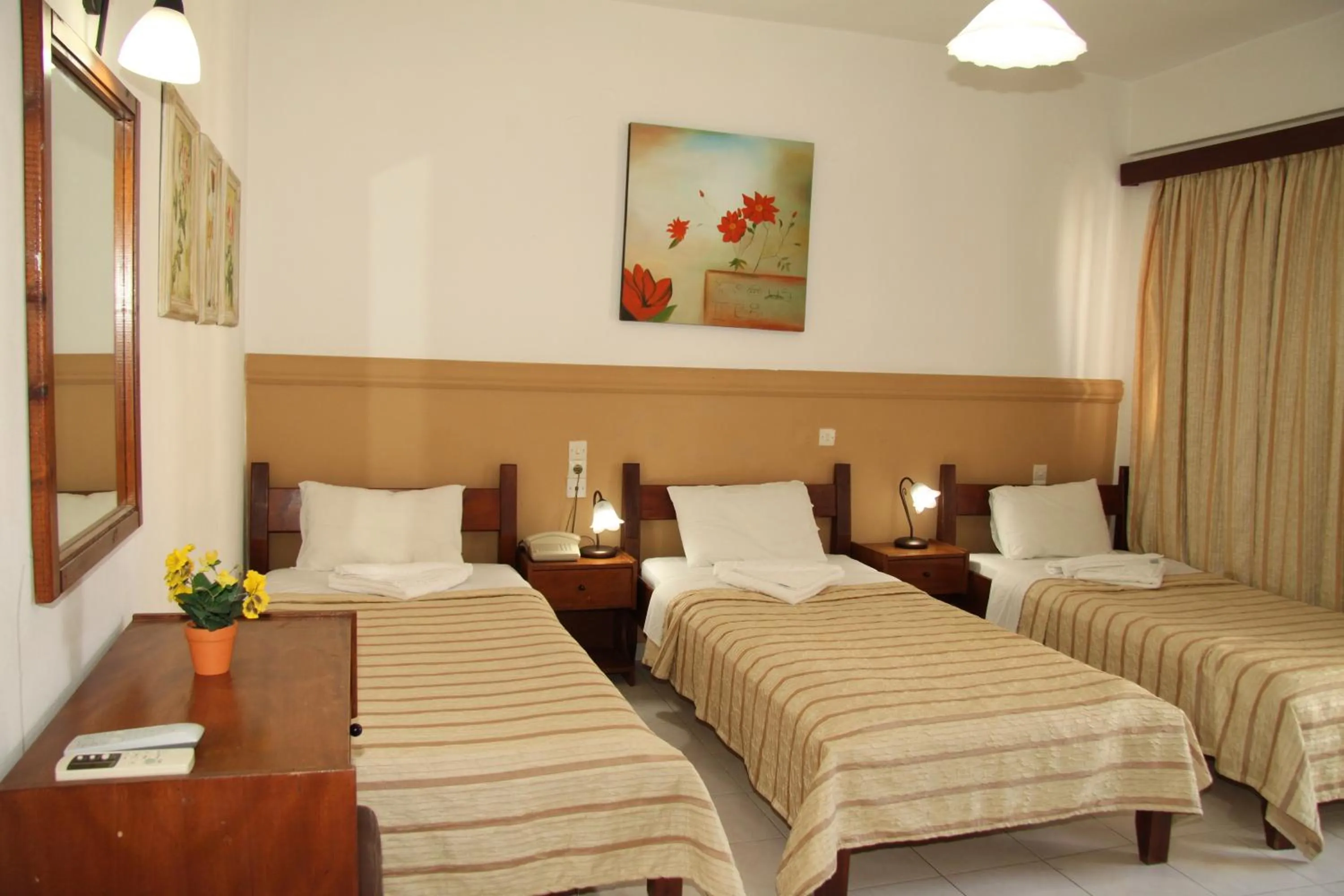 Bedroom, Bed in Danaos Hotel