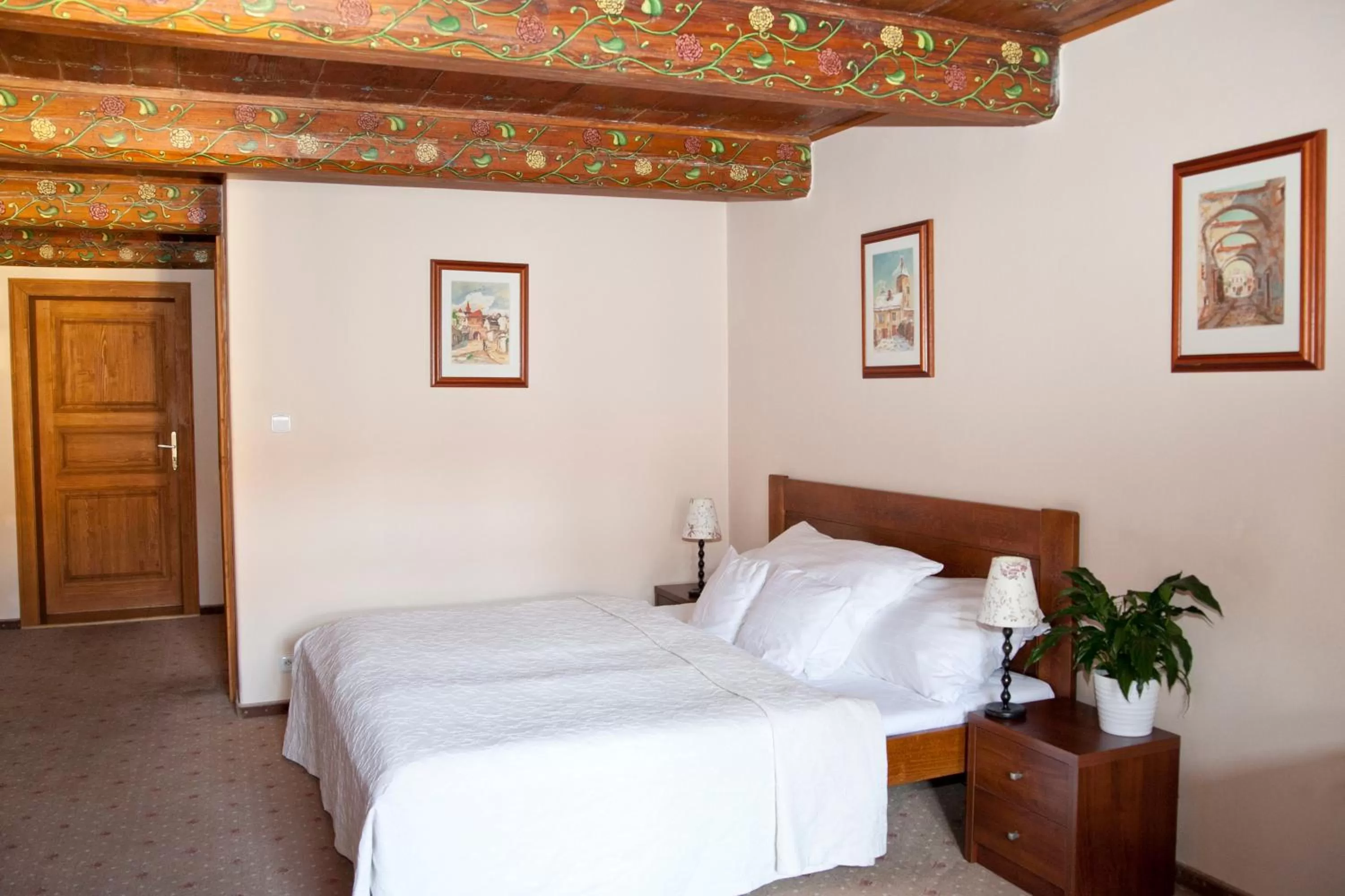 Bed in Hotel U Zlatého Lva