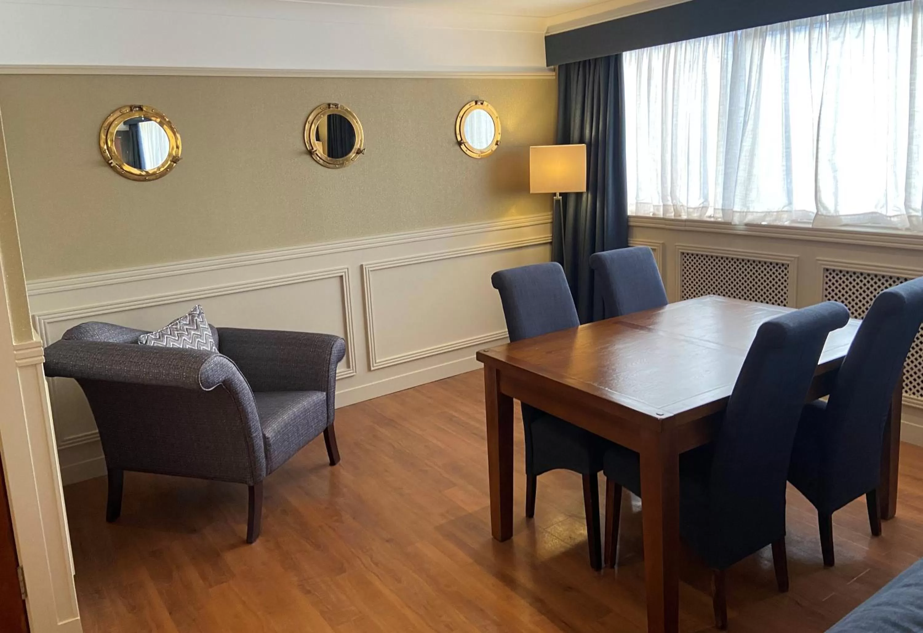 Dining area in The Liner at Liverpool