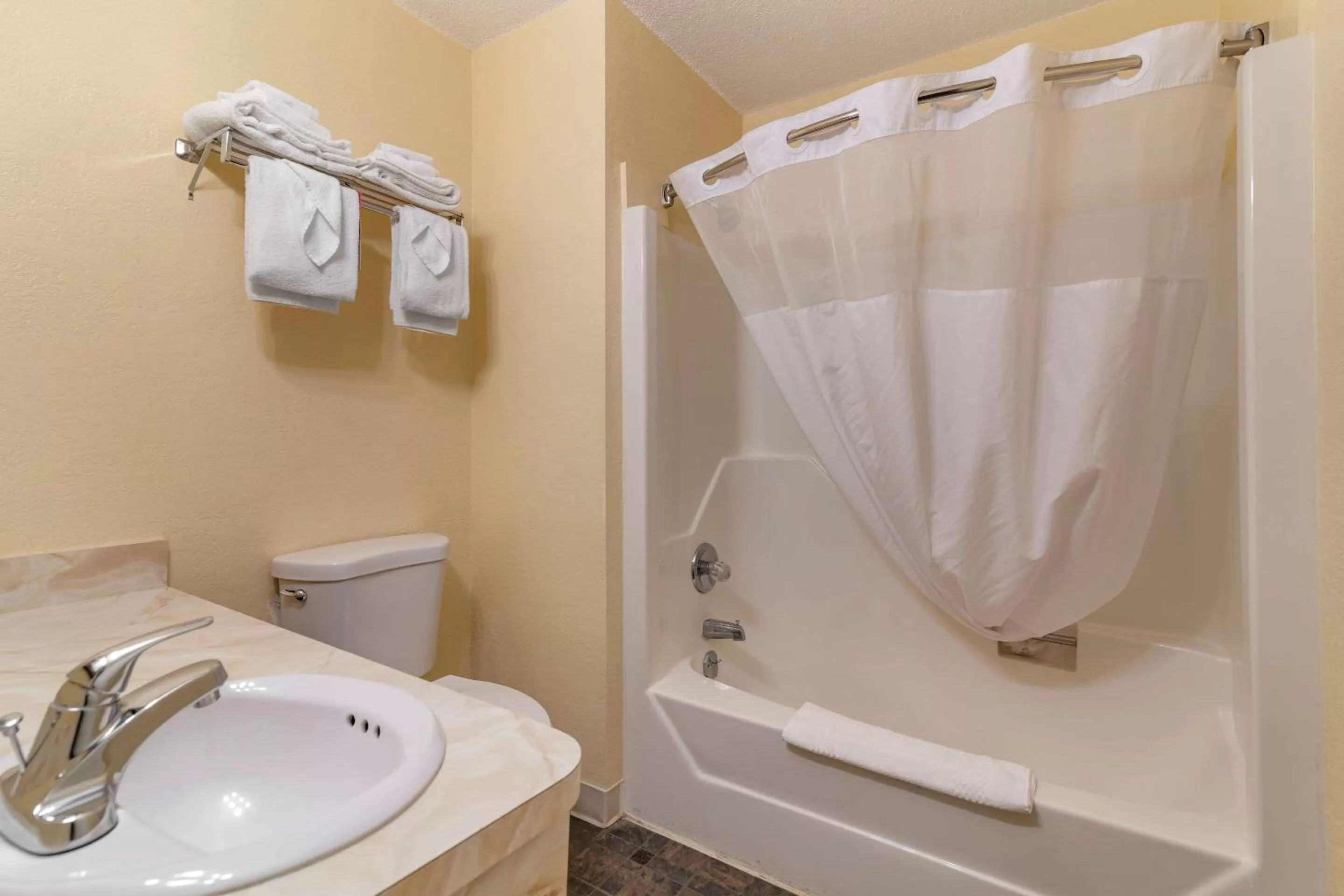 Bathroom in Rodeway Inn Lake George Outlets