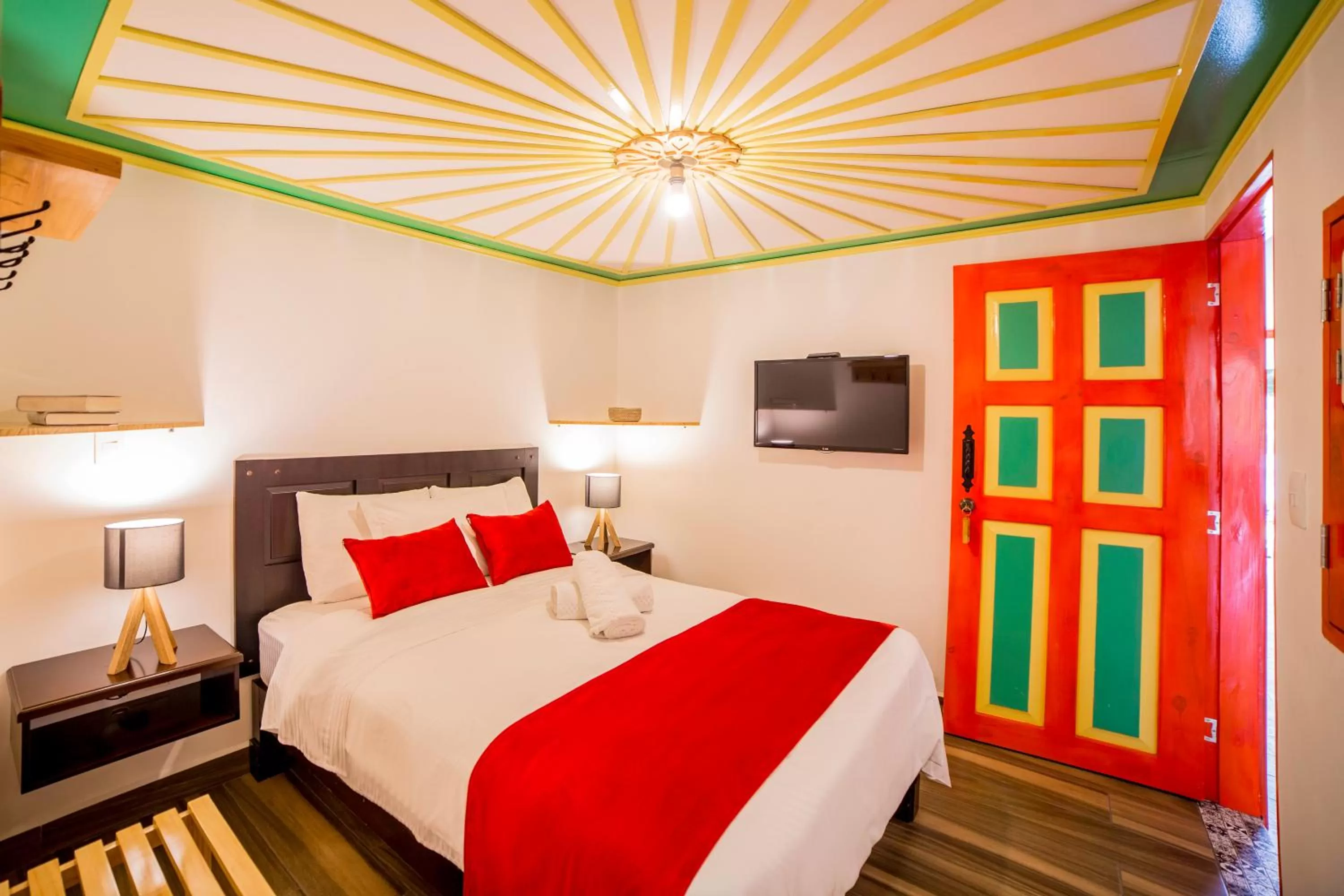 Bed in Hotel Mirador de Boquia Salento