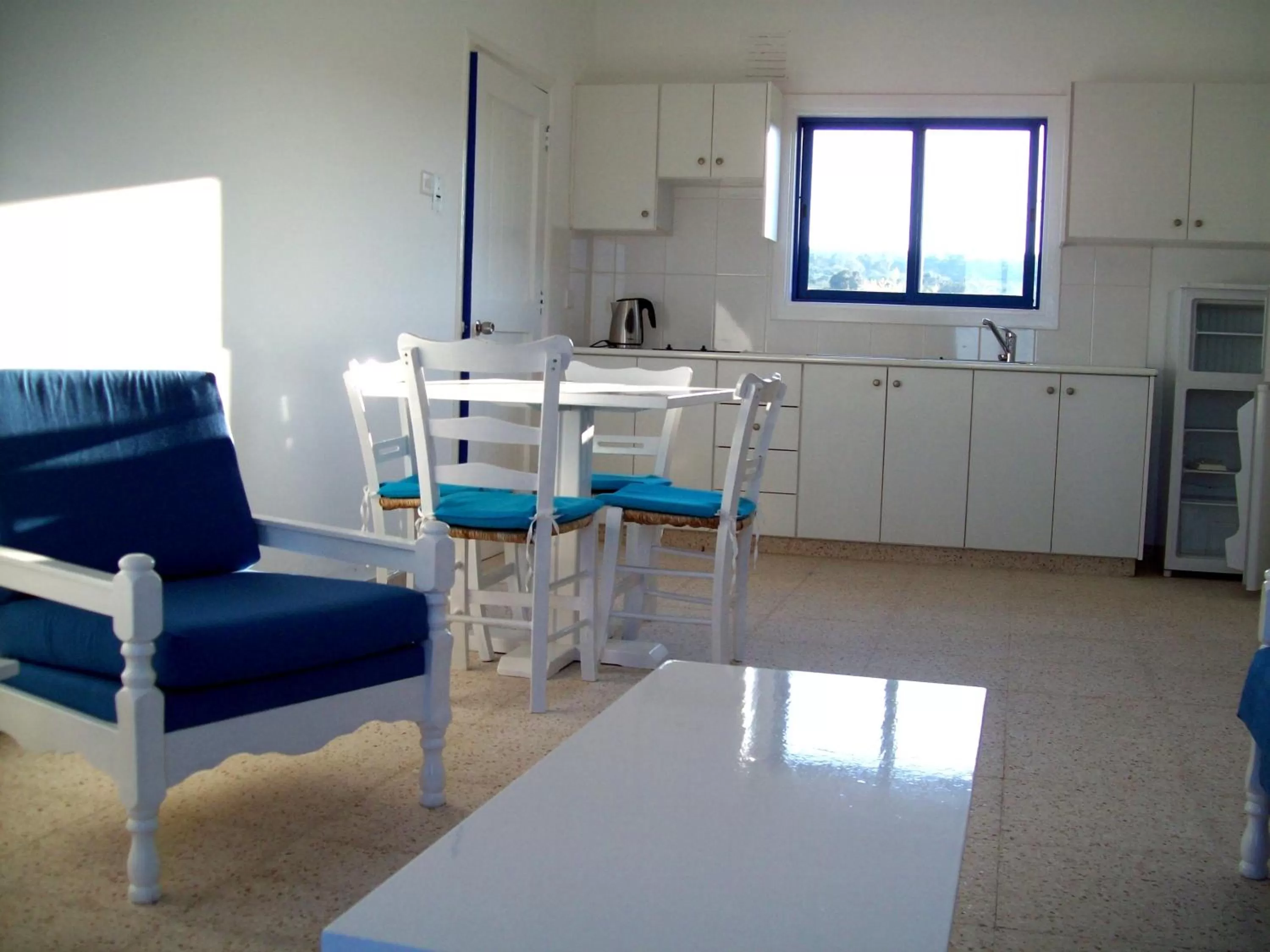 Kitchen or kitchenette in Flokkas Hotel Apartments