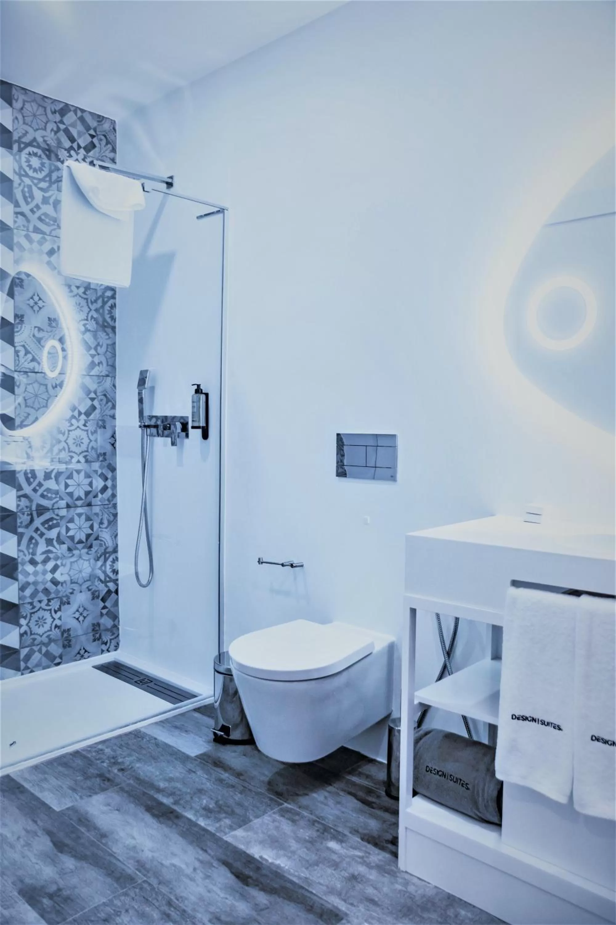 Bathroom, Bed in DESIGN SUITES Boutique Hotel - Adults Only