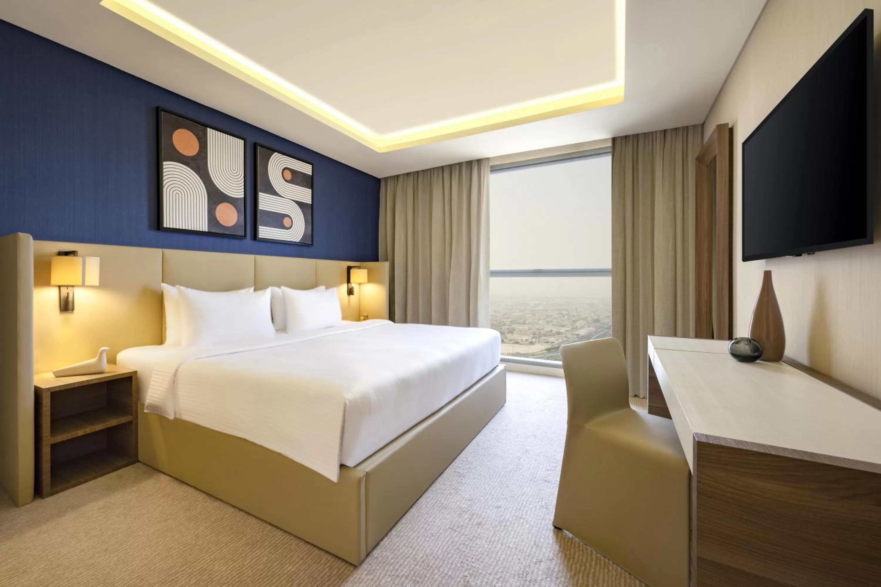 Bedroom, Bed in voco Doha West Bay Suites by IHG