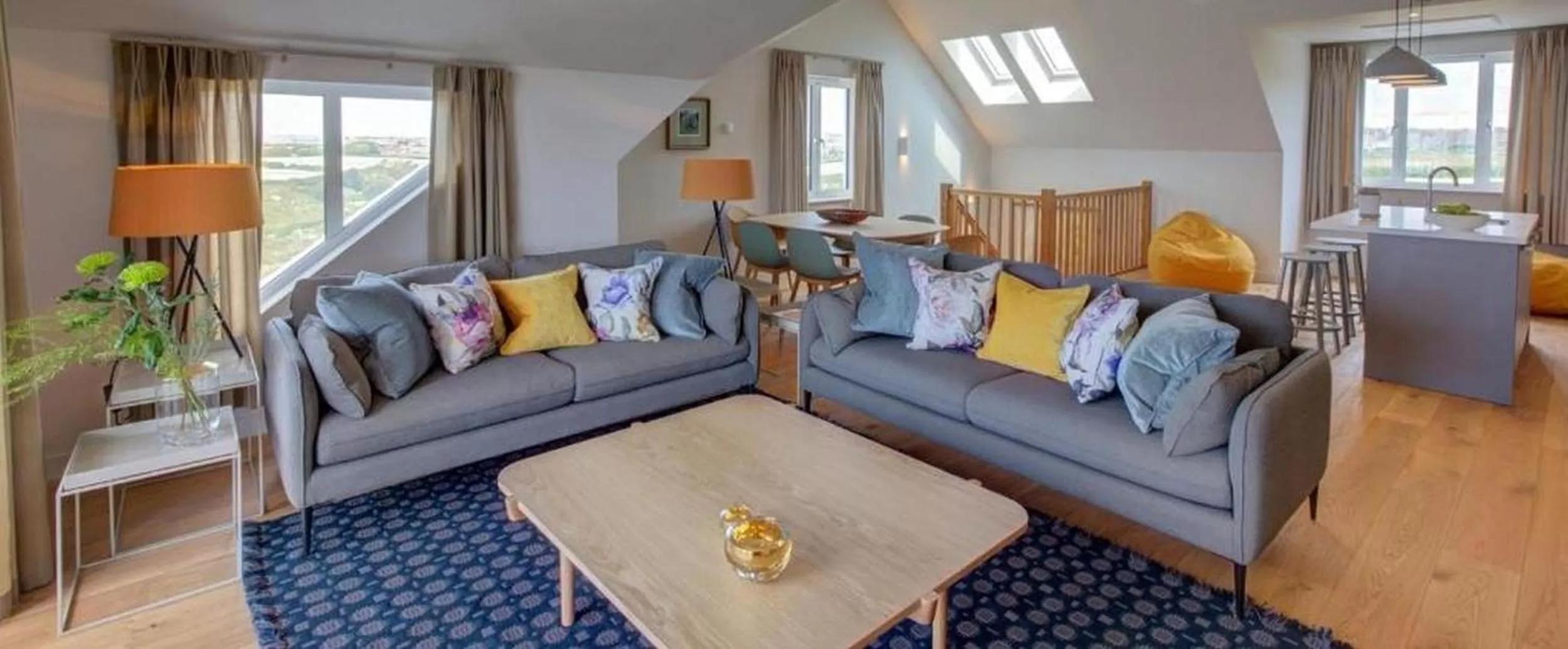 Living room in Polurrian on the Lizard