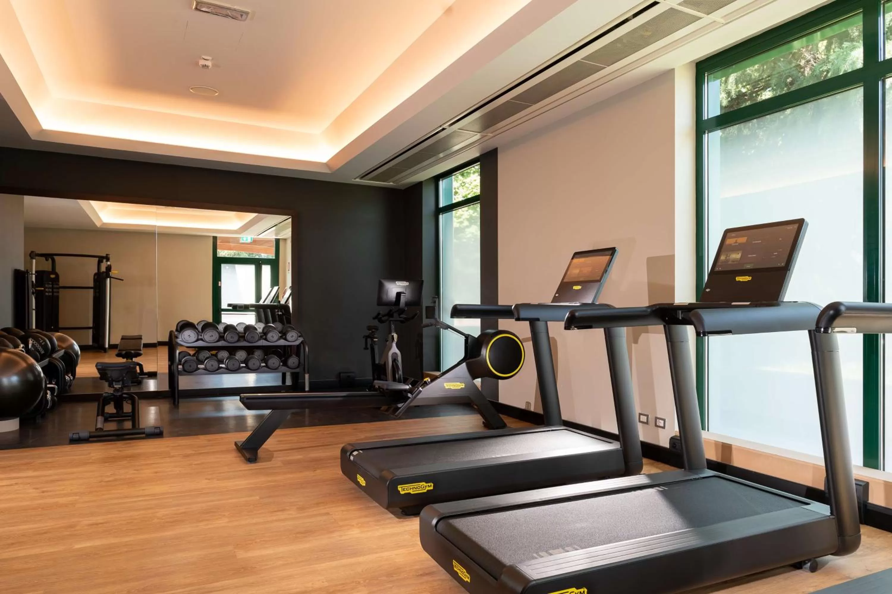 Fitness centre/facilities in Doubletree by Hilton Milan Malpensa Solbiate Olona