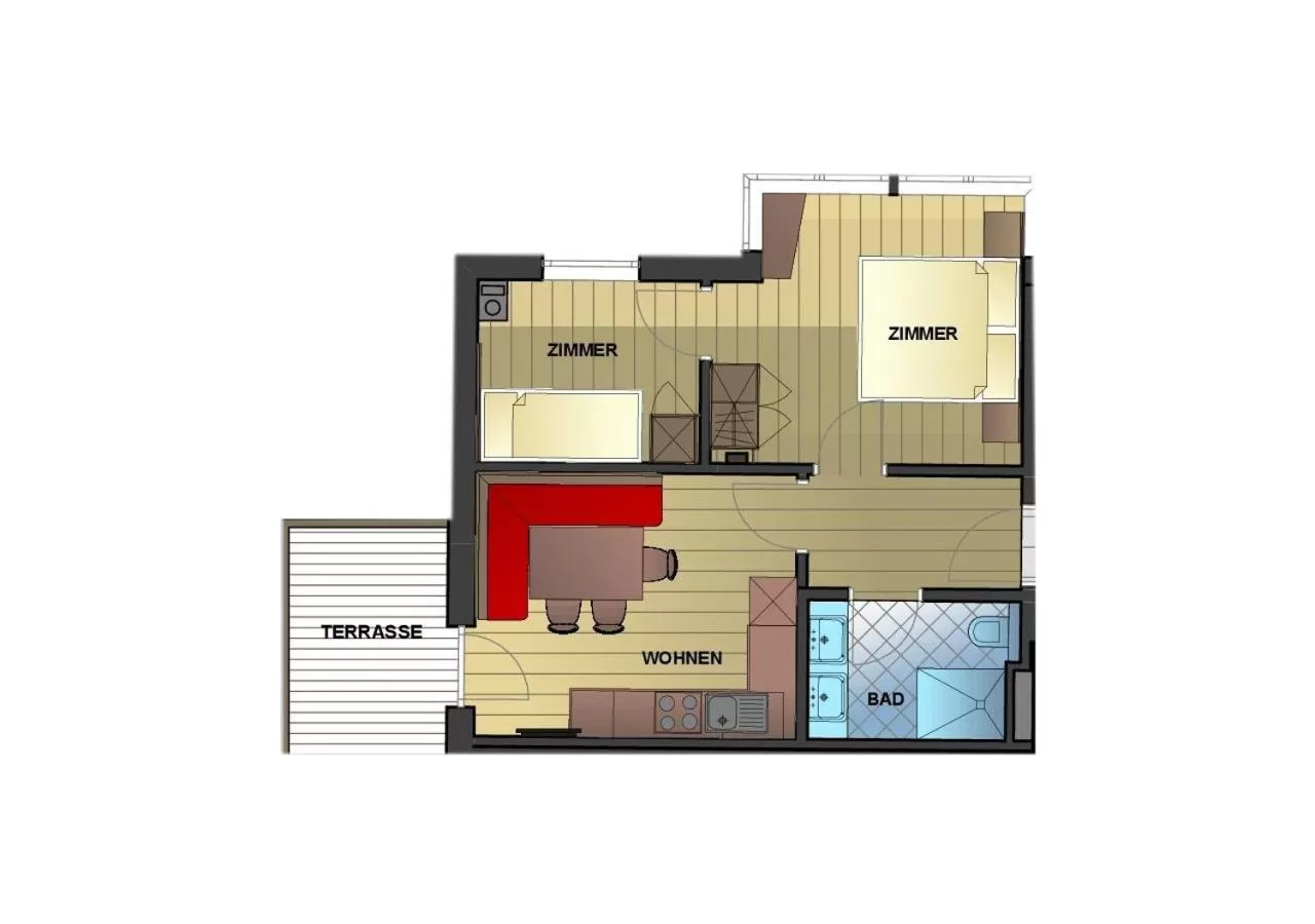 Photo of the whole room in Appartement-Pension Kendlbacher