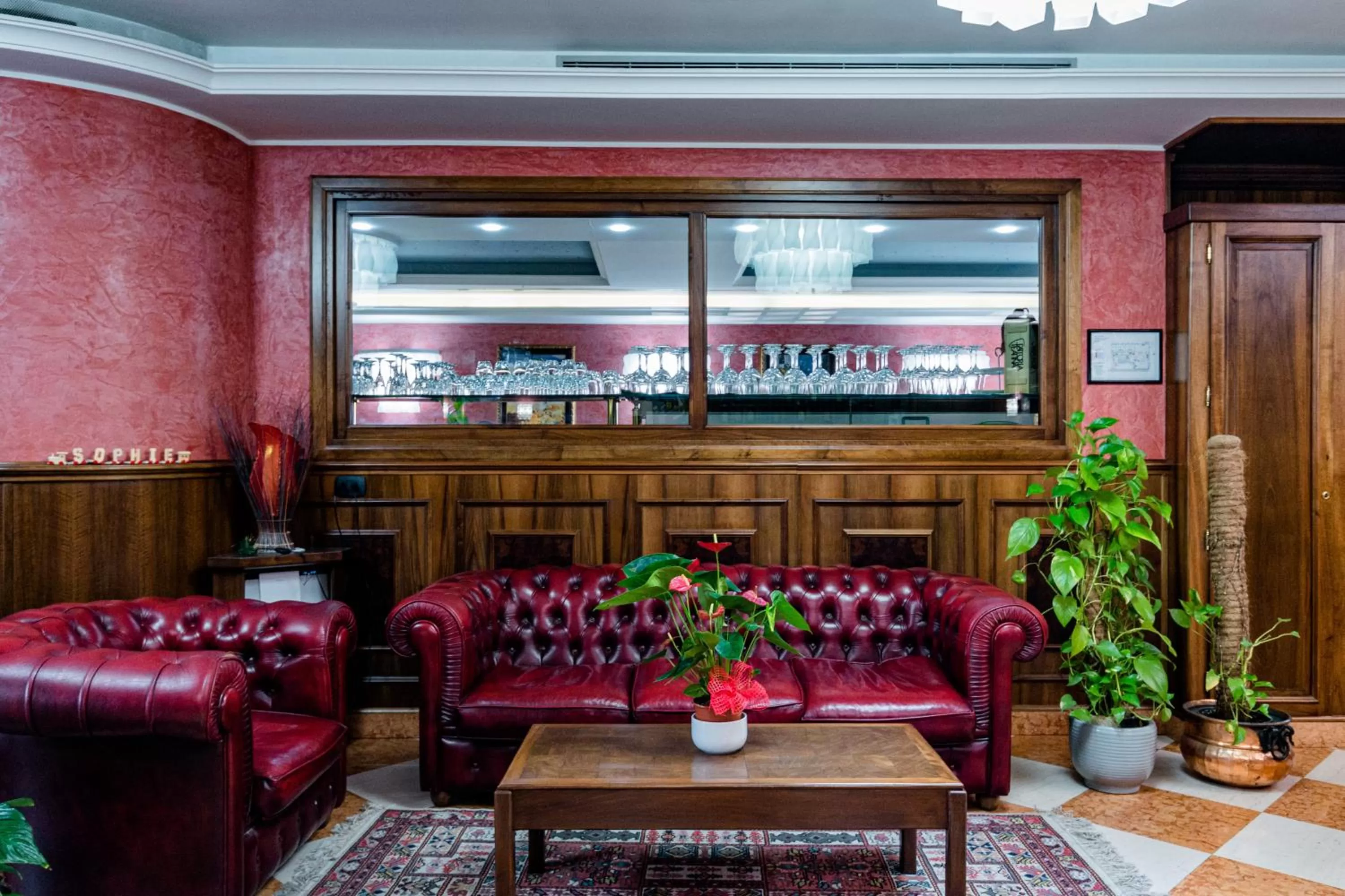 Lobby or reception in Hotel Lucrezia Borgia