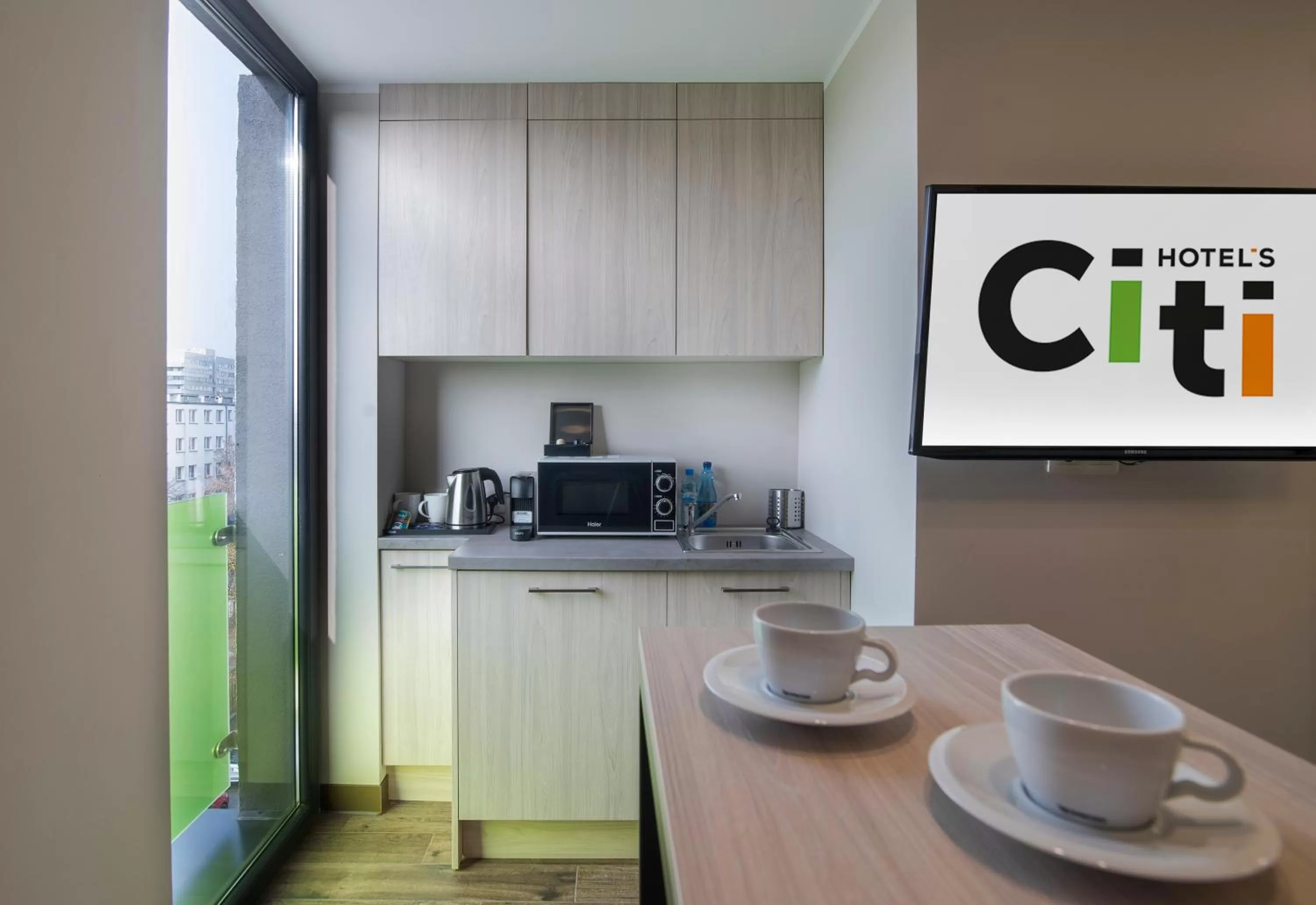 Kitchen or kitchenette in Citi Hotel's Wrocław
