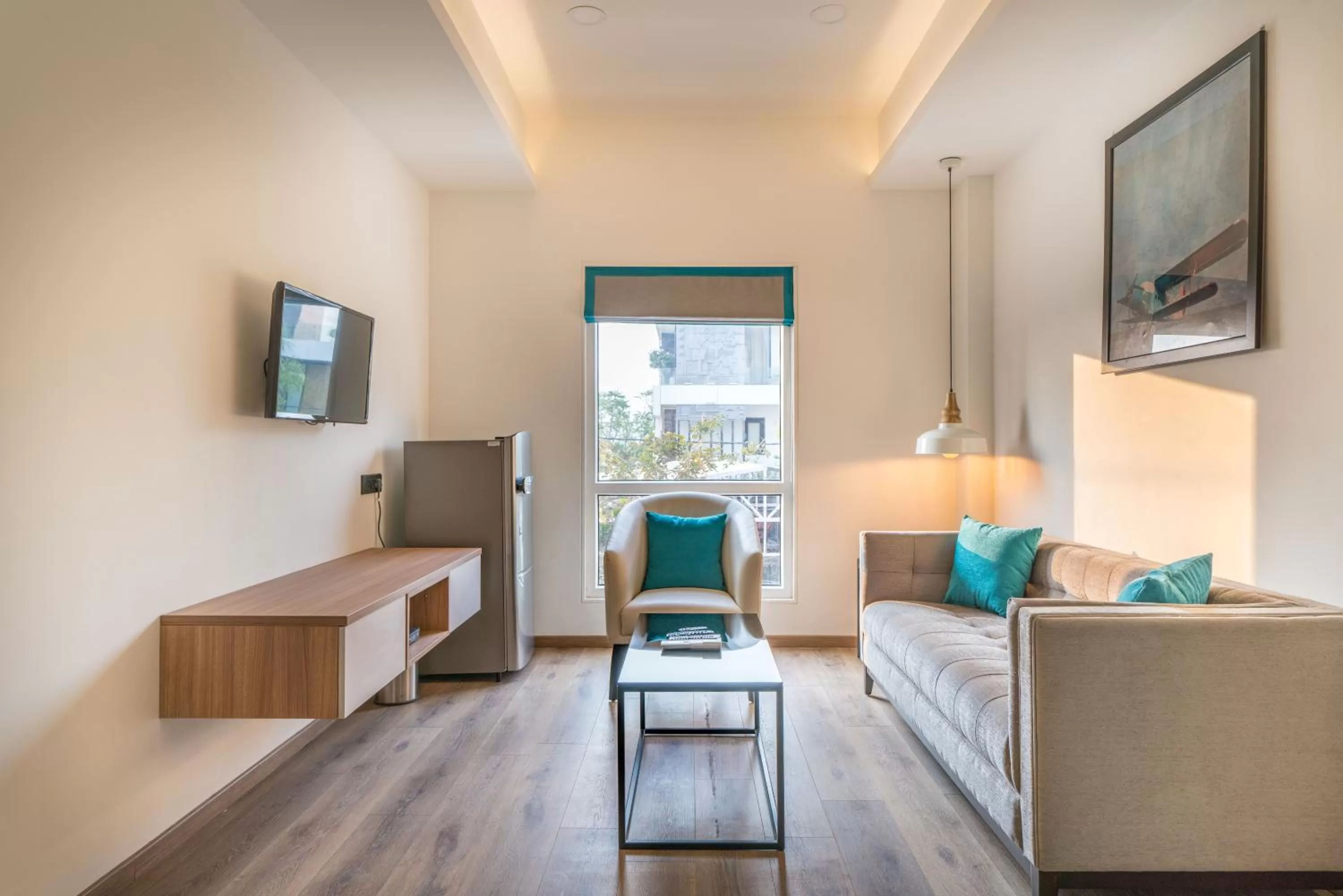 TV and multimedia in SKYLA Studios & Suites - Jubilee Hills