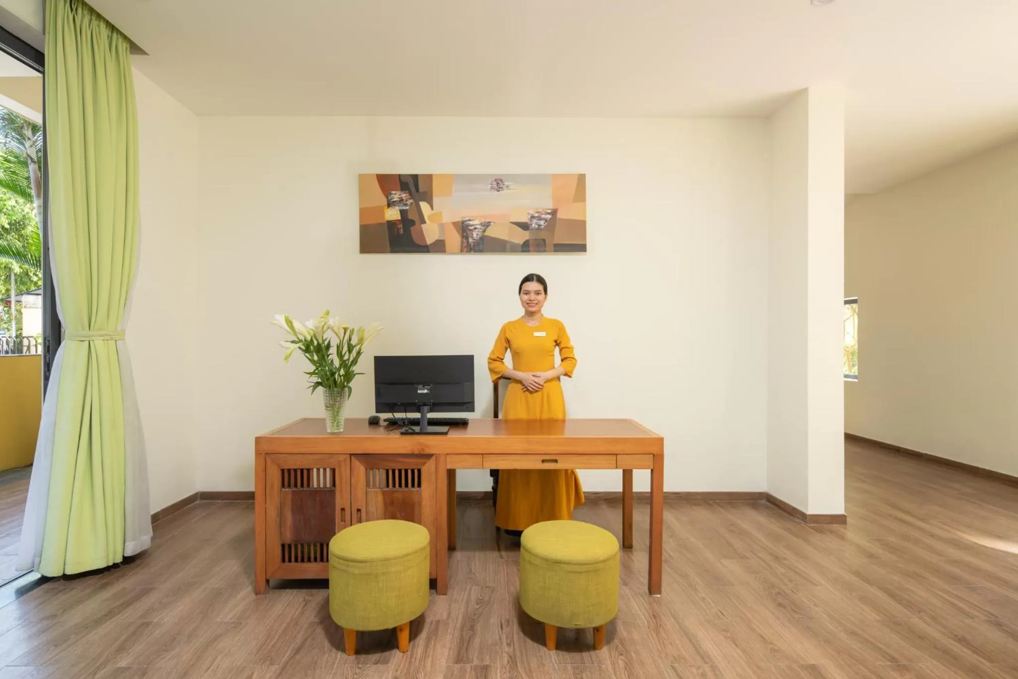 Lobby or reception, TV/Entertainment Center in Palm Village Hoian - STAY 24H