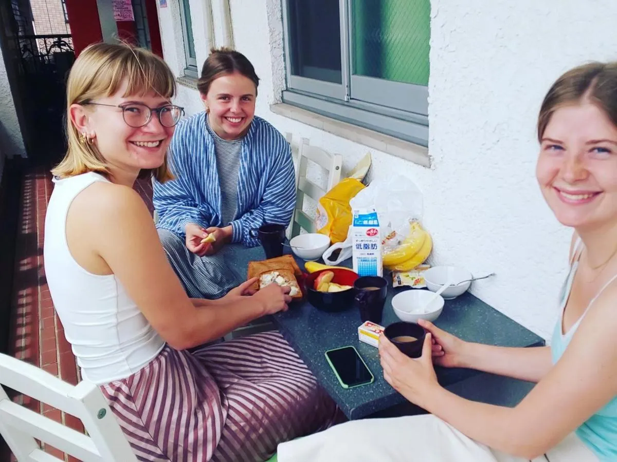 Balcony/Terrace in Fukuoka Guesthouse Little Asia Kokura