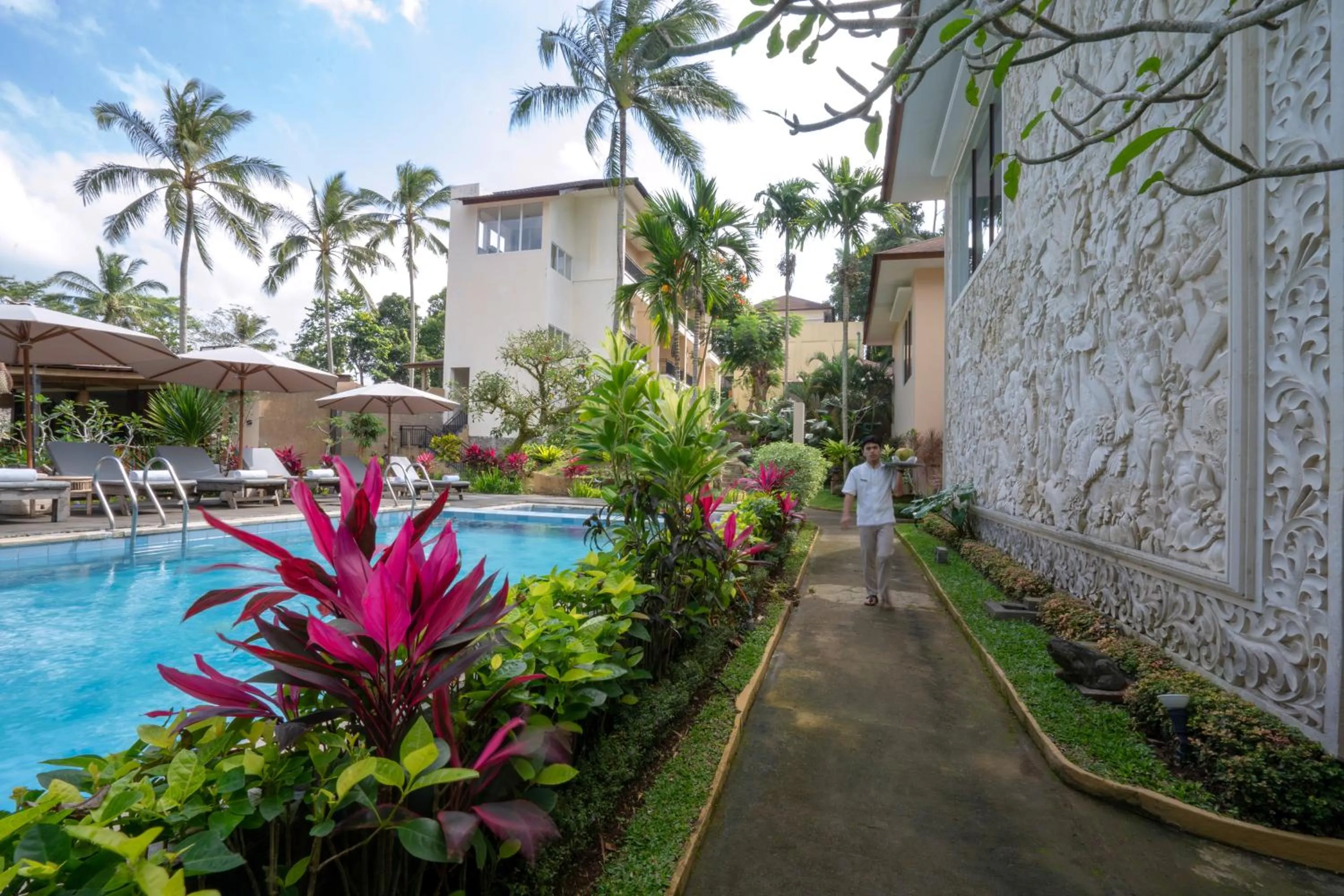 Garden in Ashoka Tree Resort at Tanggayuda