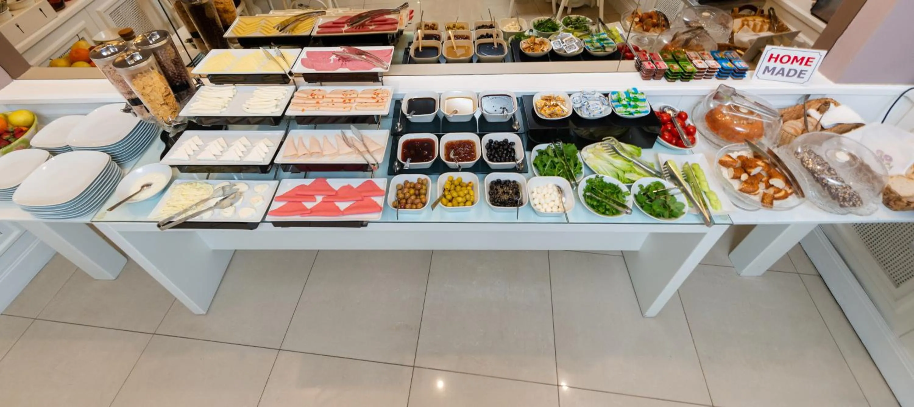 Buffet breakfast in Mr. Bird Hotel