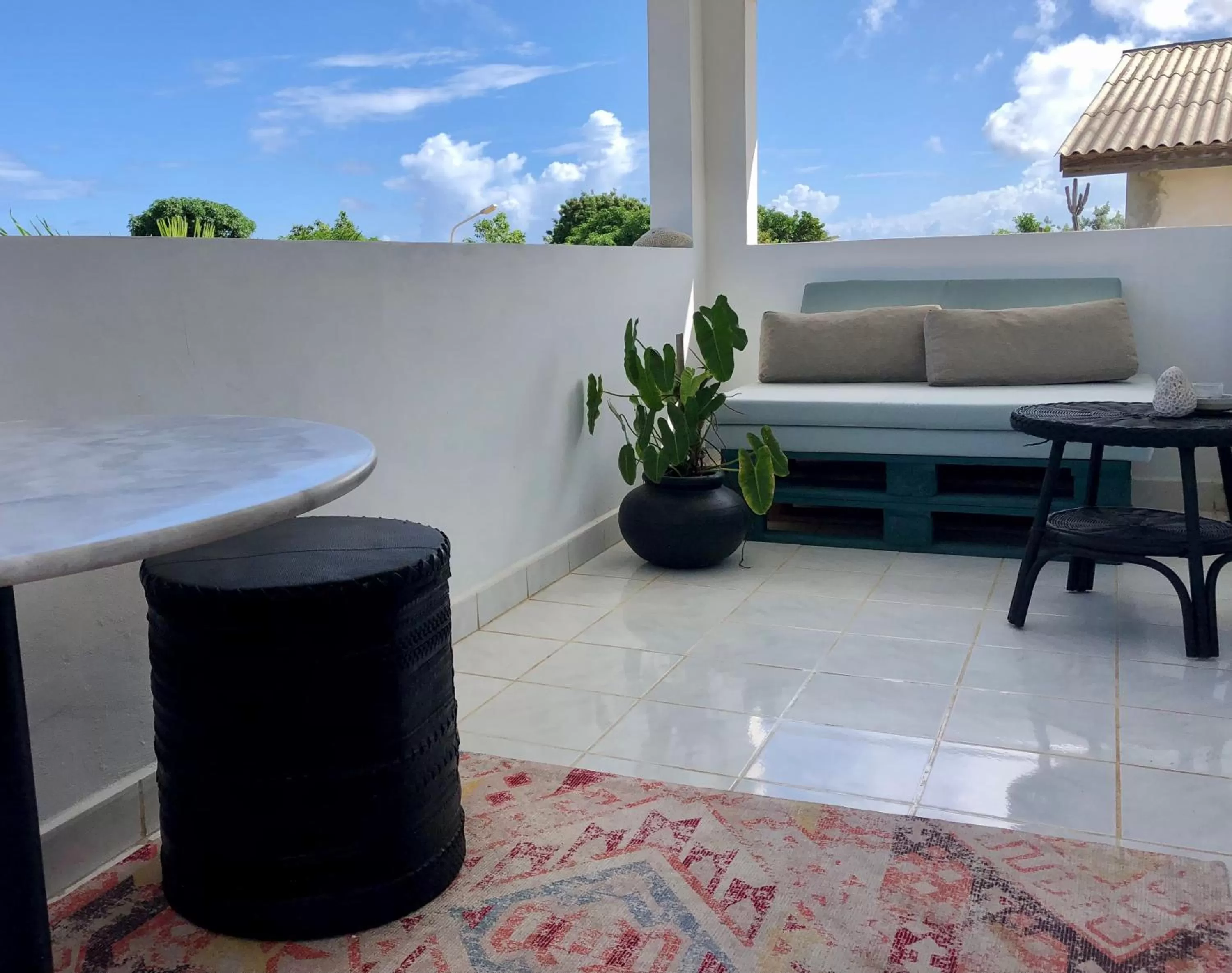 Balcony/Terrace in THUISHAVEN boutique mini-resort - fantastic garden and large pool - adults only