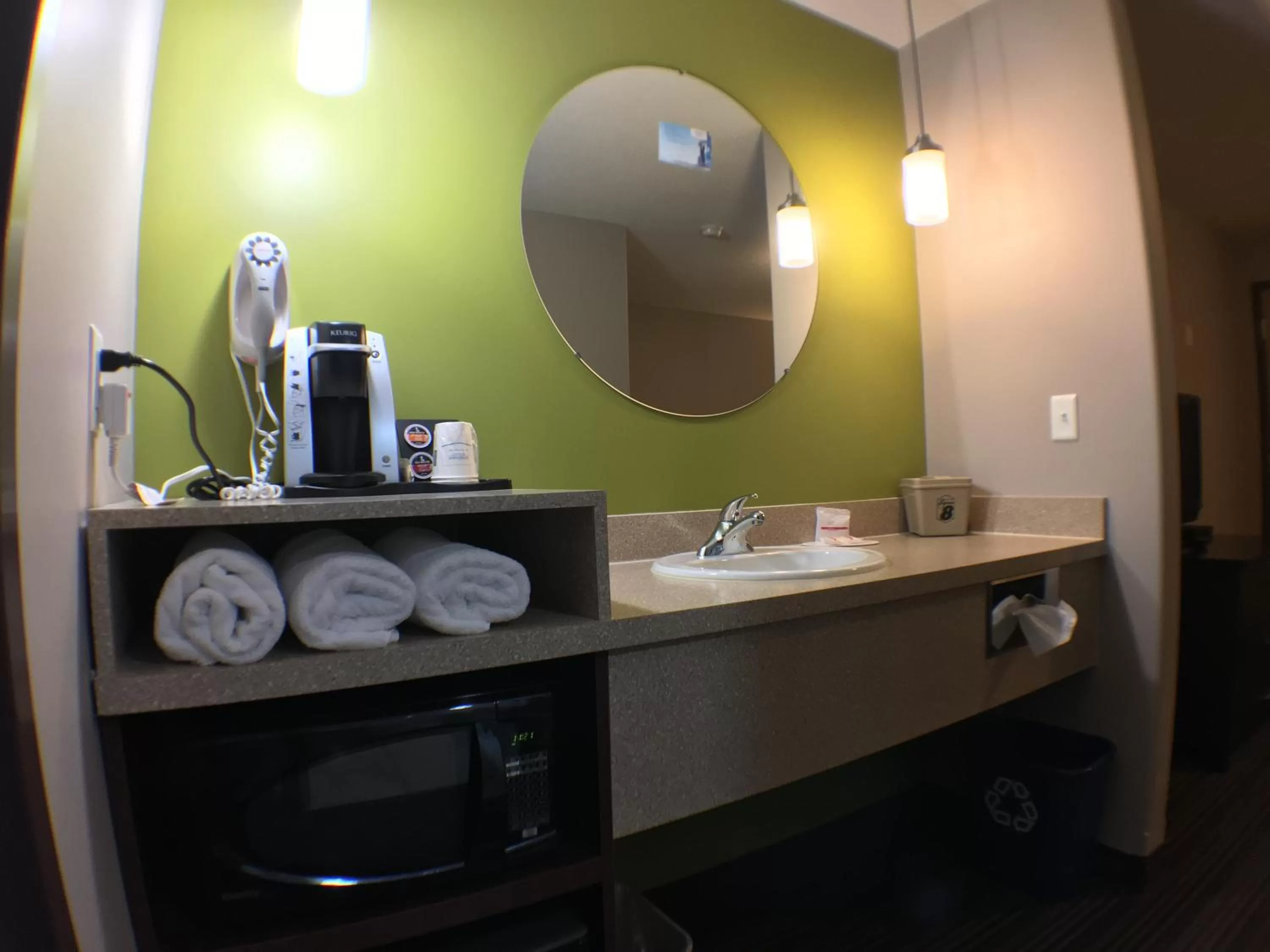 Bathroom in Super 8 by Wyndham Kapuskasing