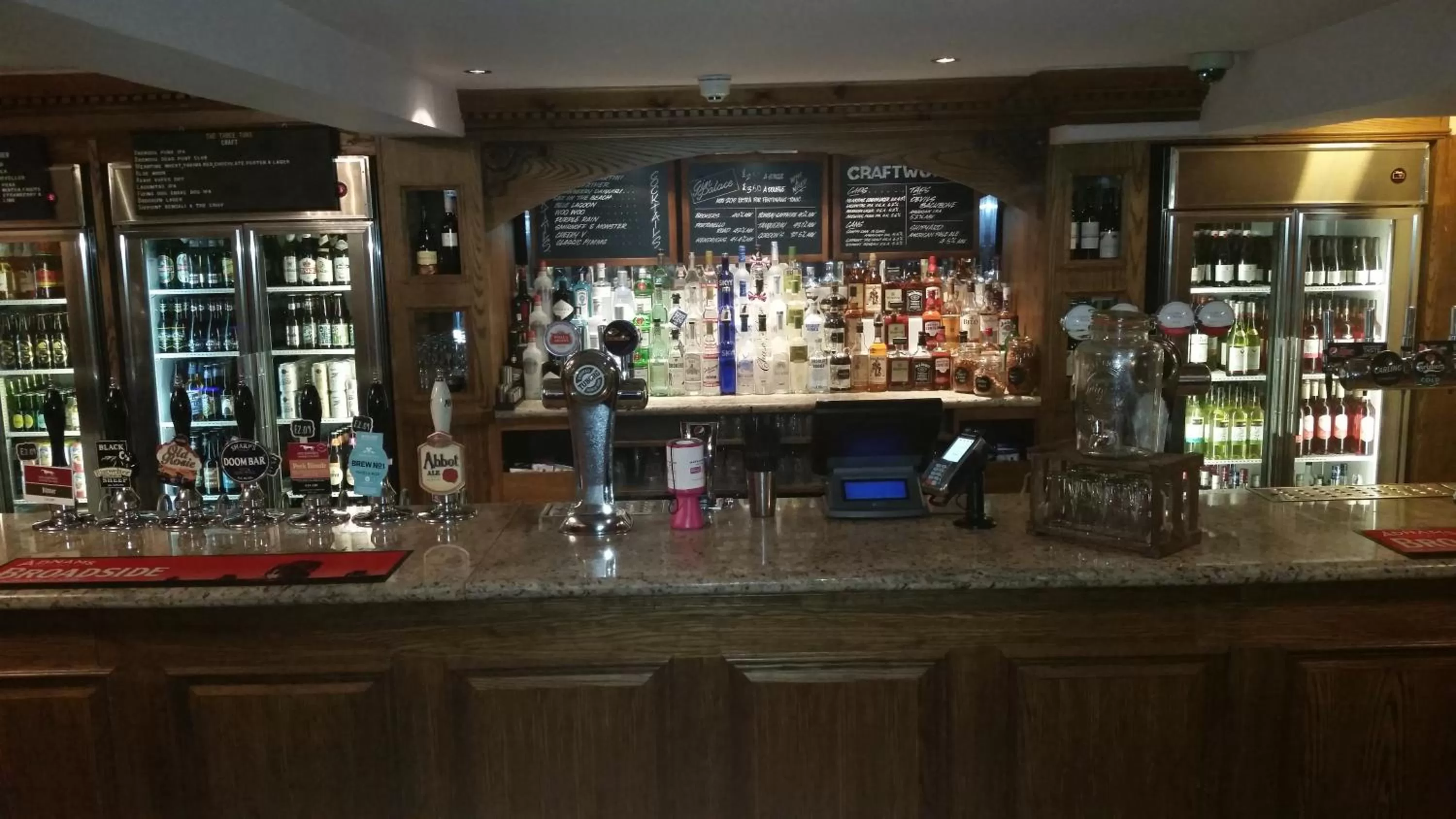 Alcoholic drinks, Lounge/Bar in The Three Tuns Hotel Wetherspoon