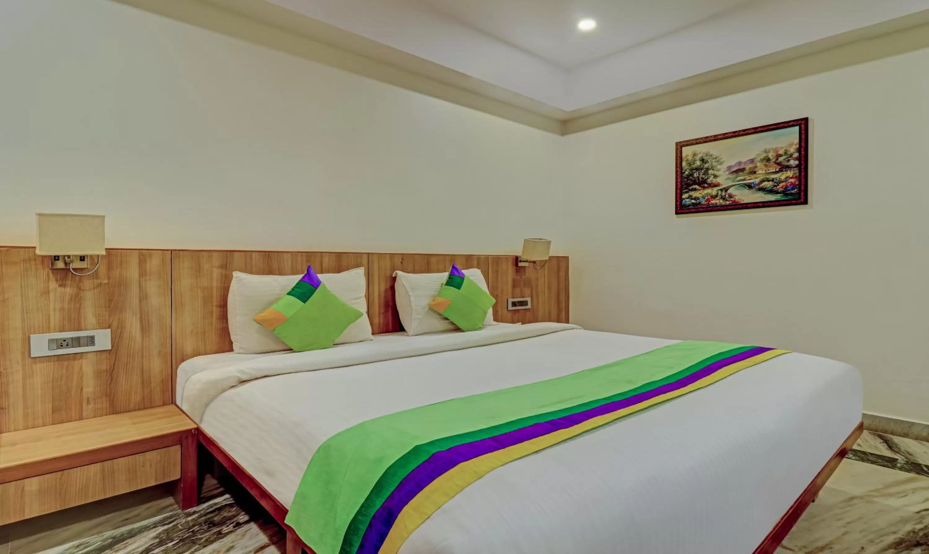 Bedroom, Bed in Treebo Seaesta RK Beach