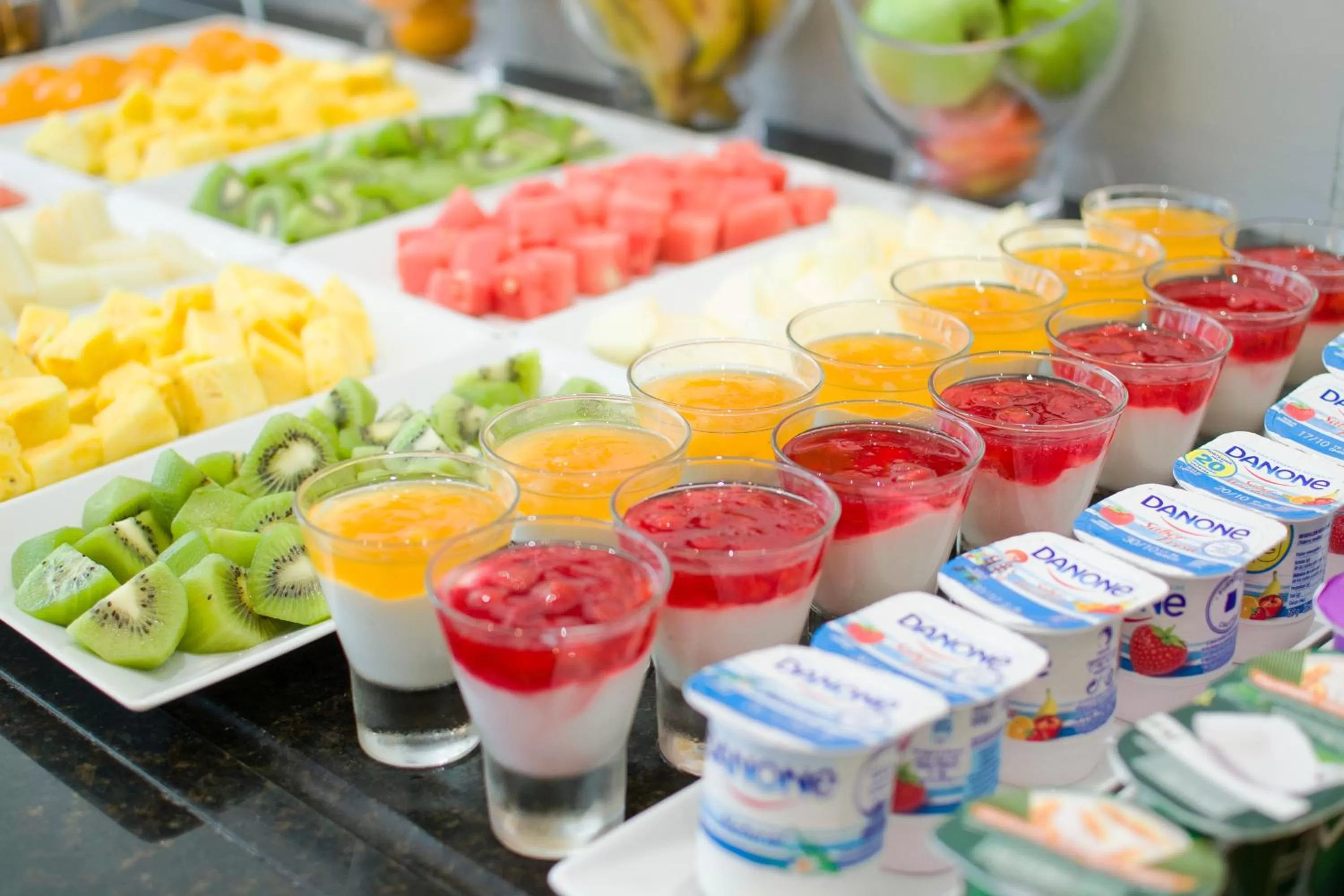 Buffet breakfast in Hotel Zentral Gijón Rey Pelayo