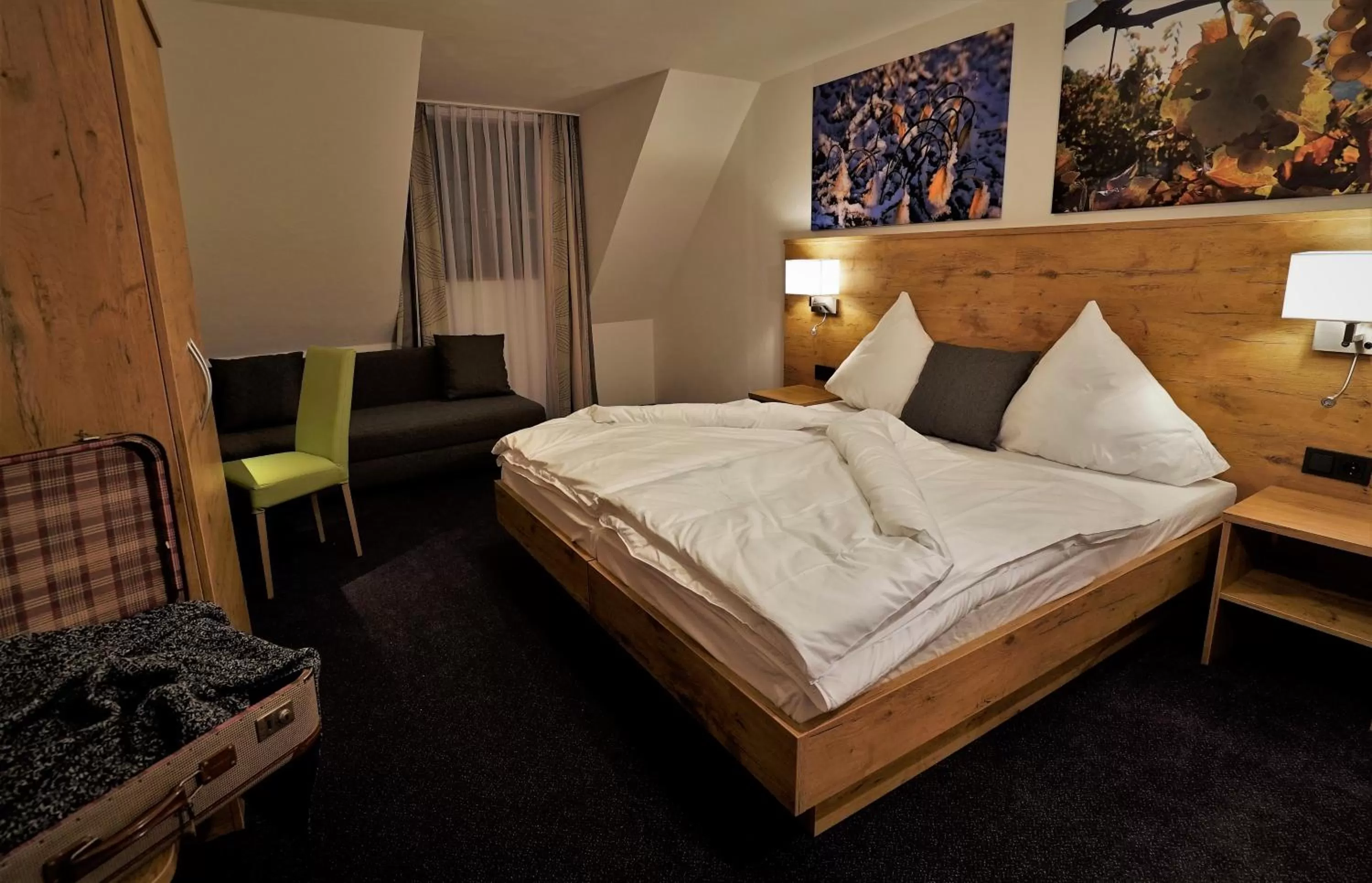 Bed in Kelterhotel Fröscher