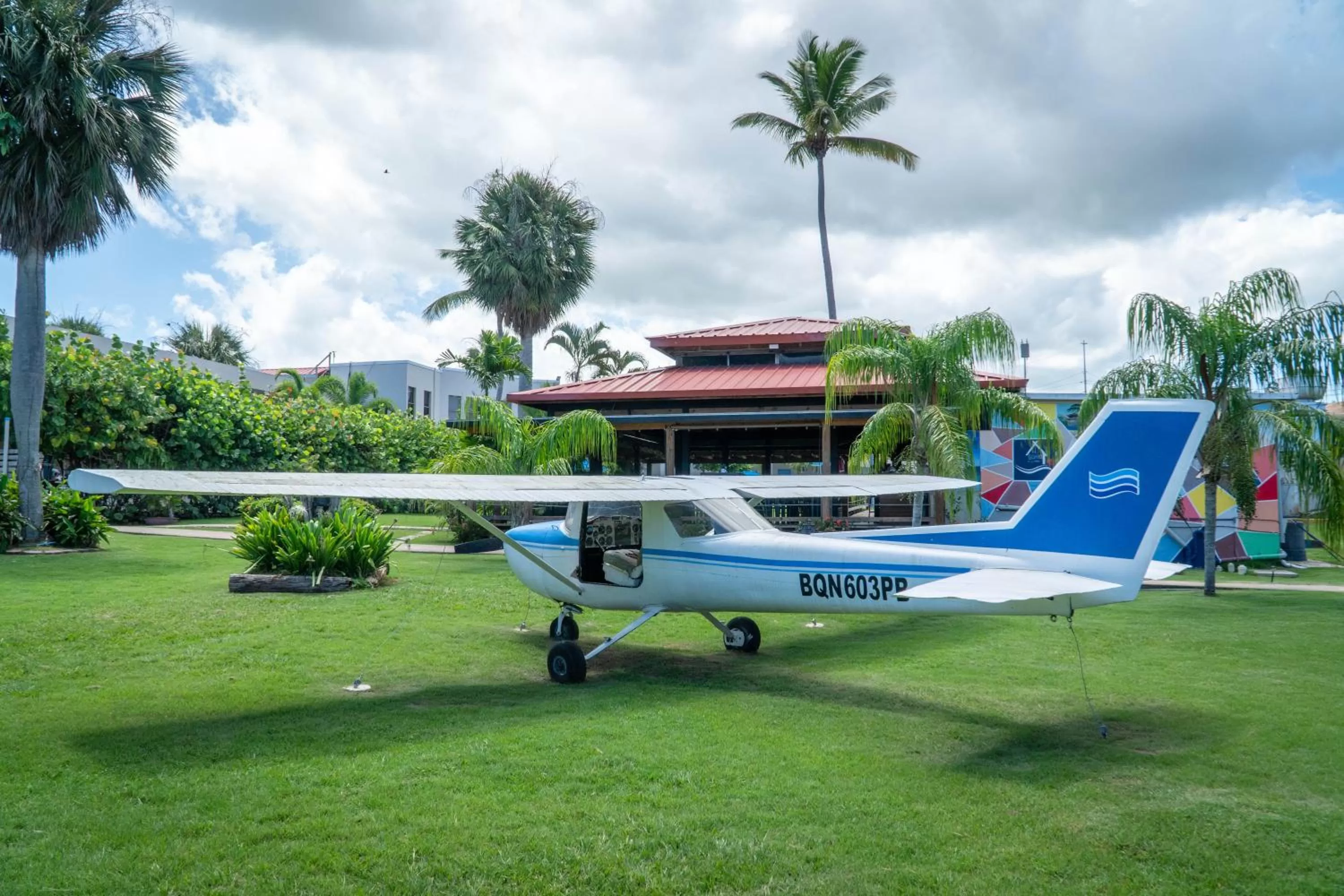 Garden view in Parador El Faro