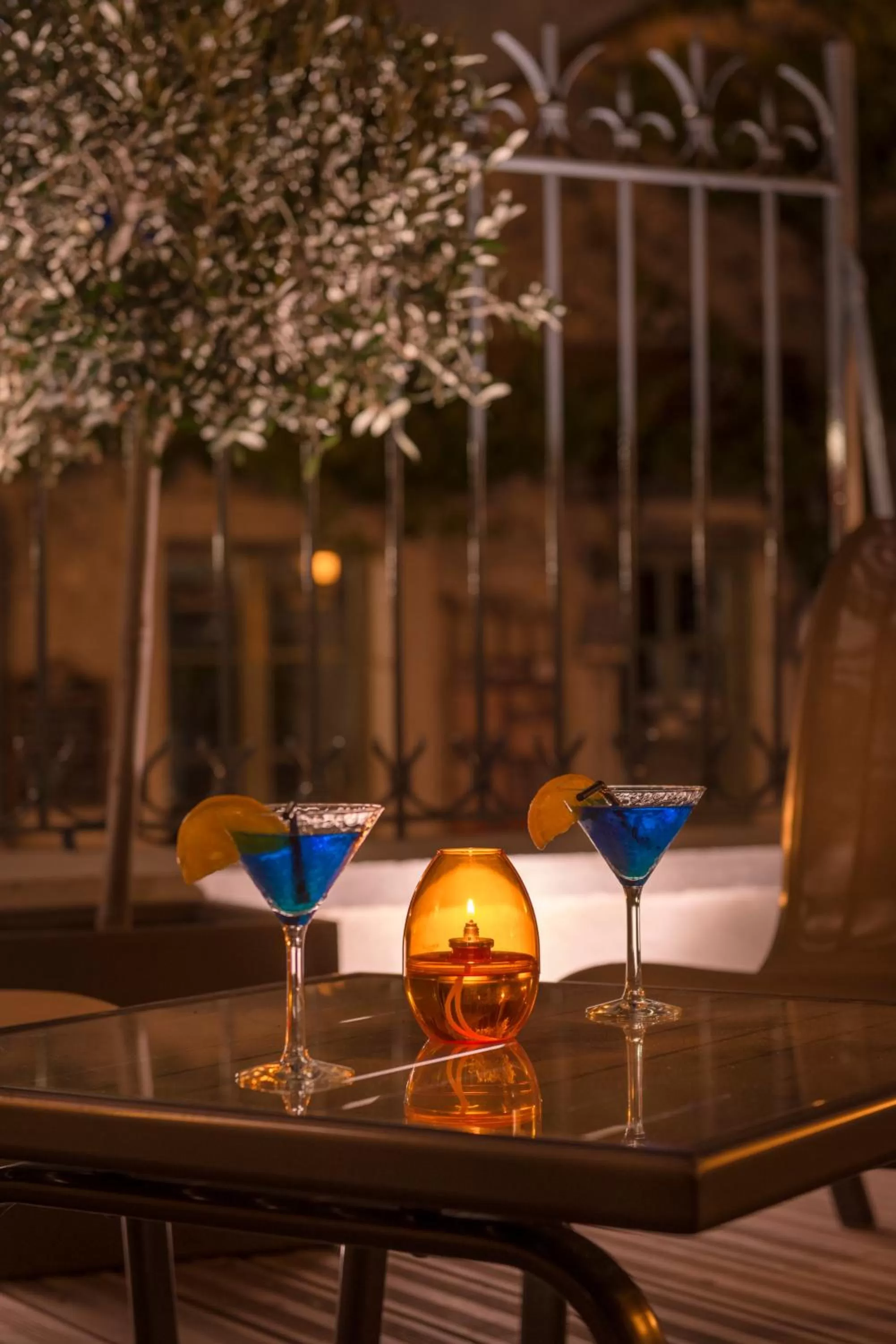 Patio in Hôtel Aux Vieux Remparts, The Originals Relais