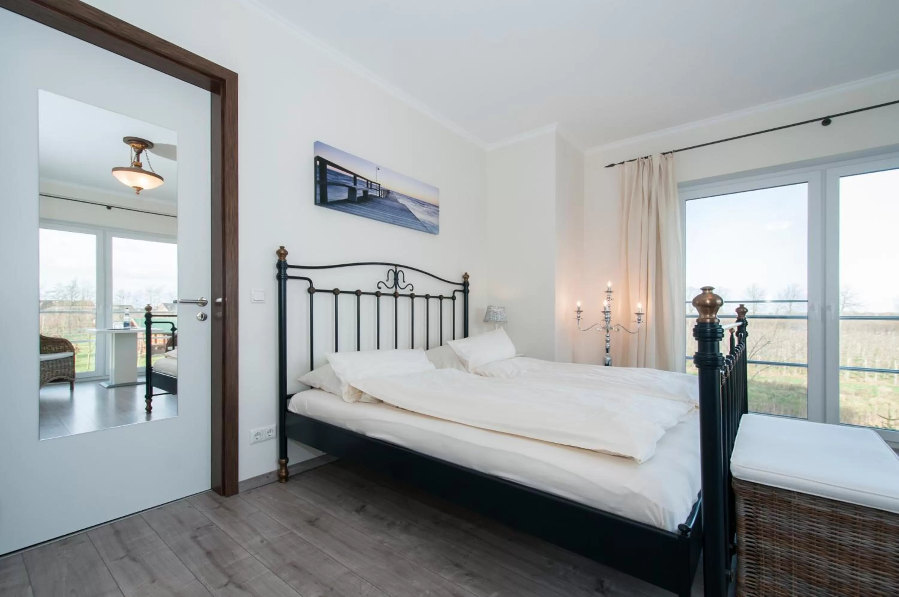 Bedroom, Bed in Hotel Villa Altes Land