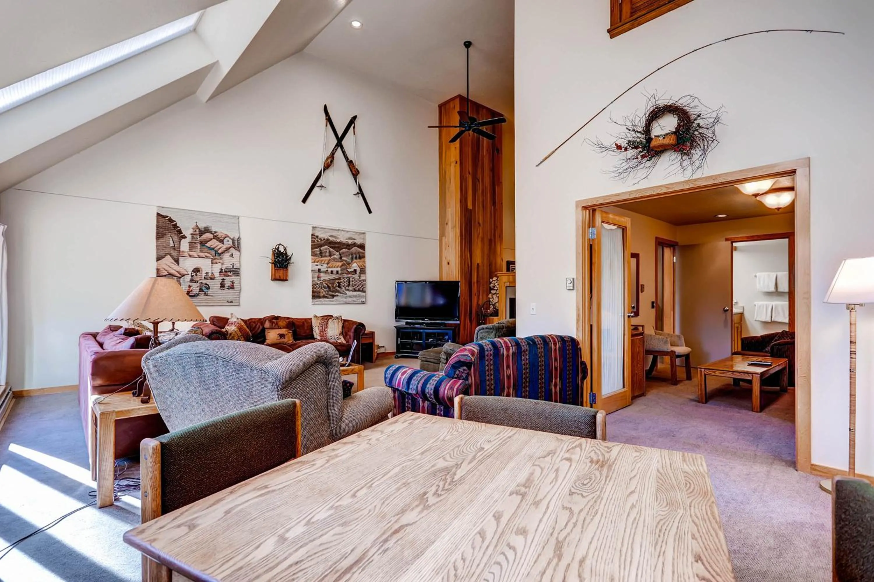 Seating area in Evergreen Condominiums by Keystone Resort