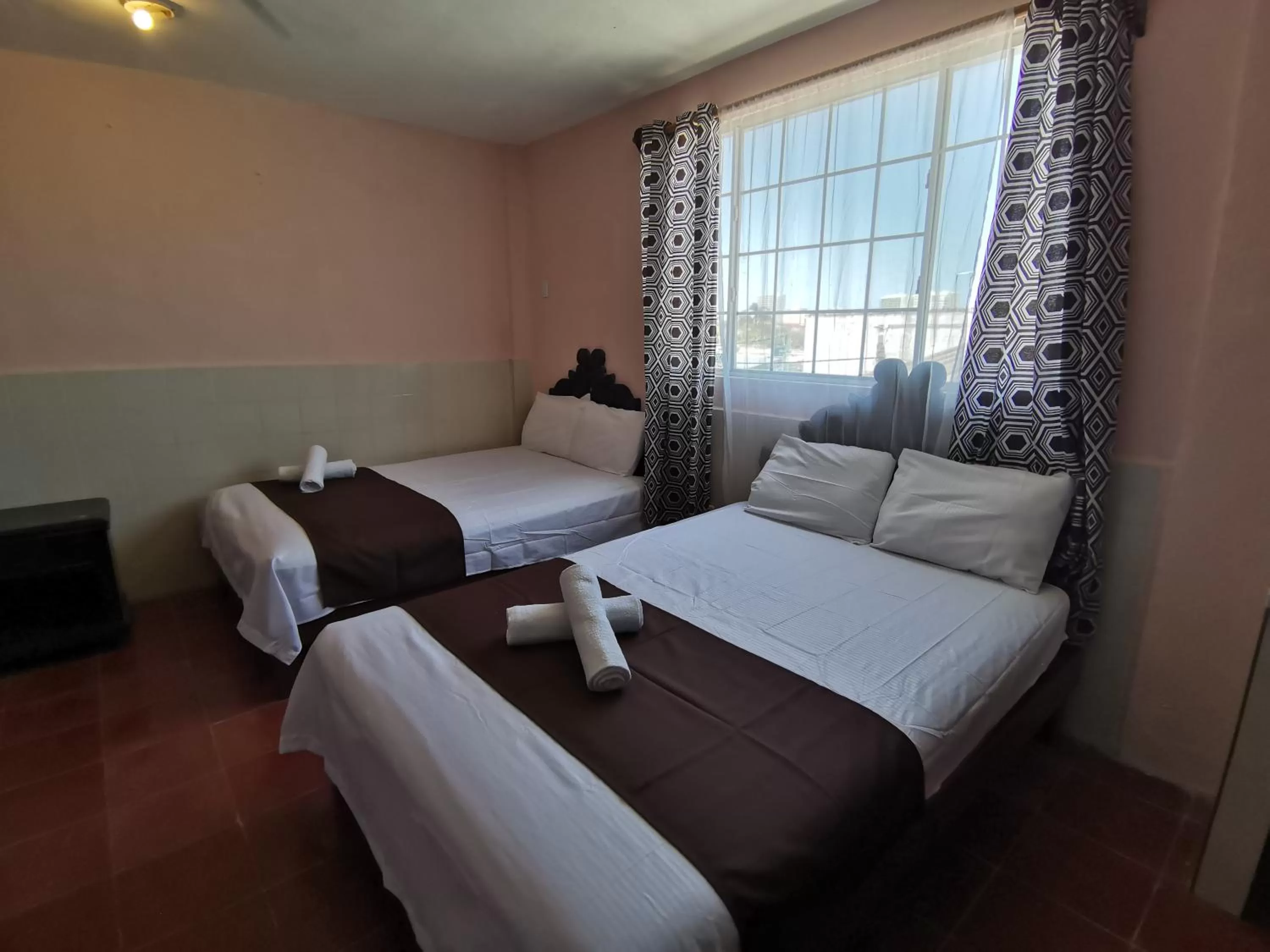 Bed in Hotel Colonial San Carlos