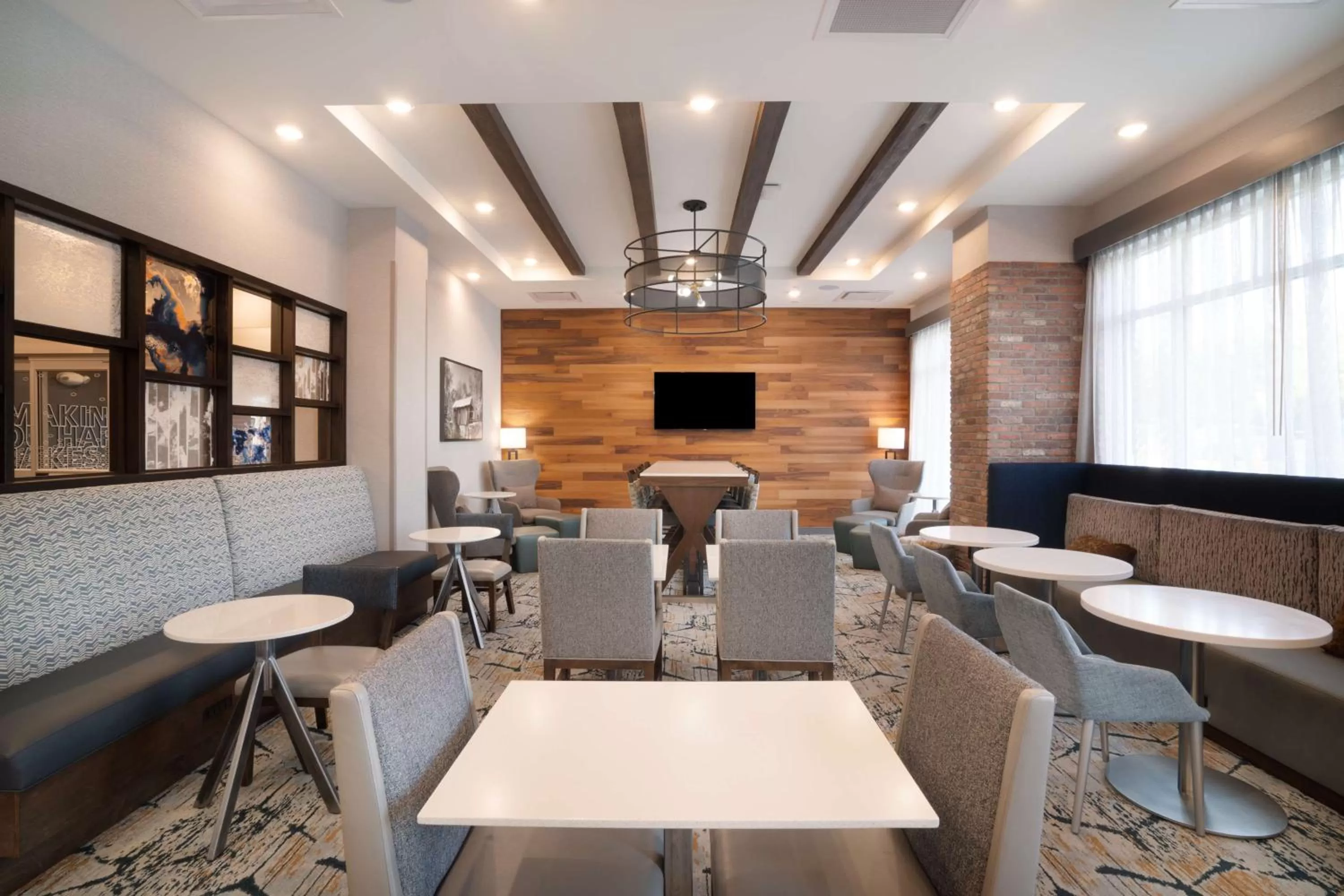 Lobby or reception in Hampton Inn Greer Greenville, Sc