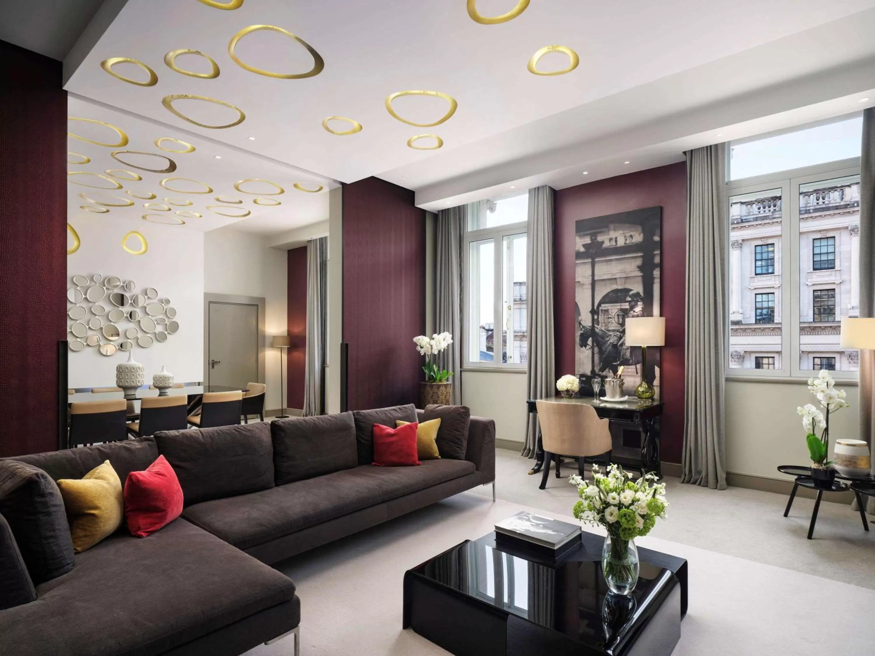 Opera King Suite with Separate Lounge and Dining Space - Waterloo Place View in Sofitel London St James