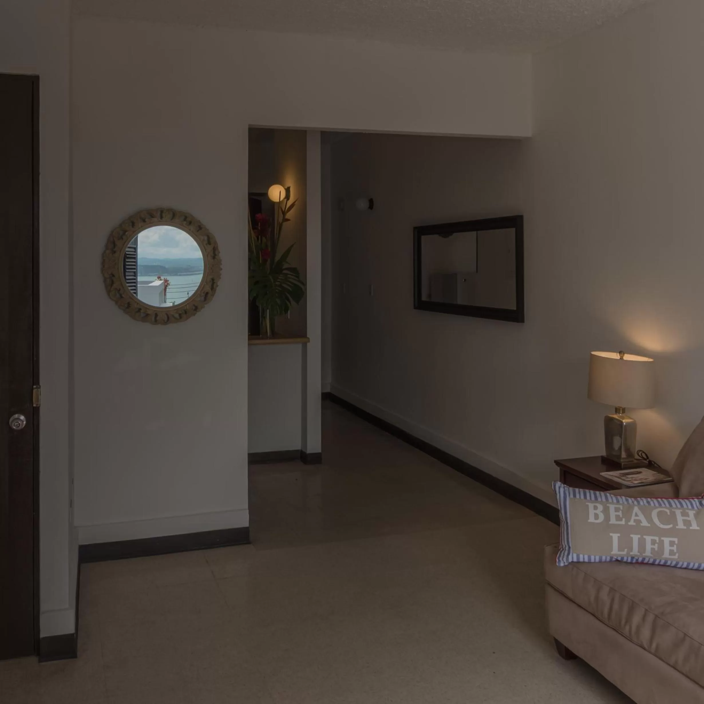 Decorative detail, Bed in La Capitana Old San Juan Building