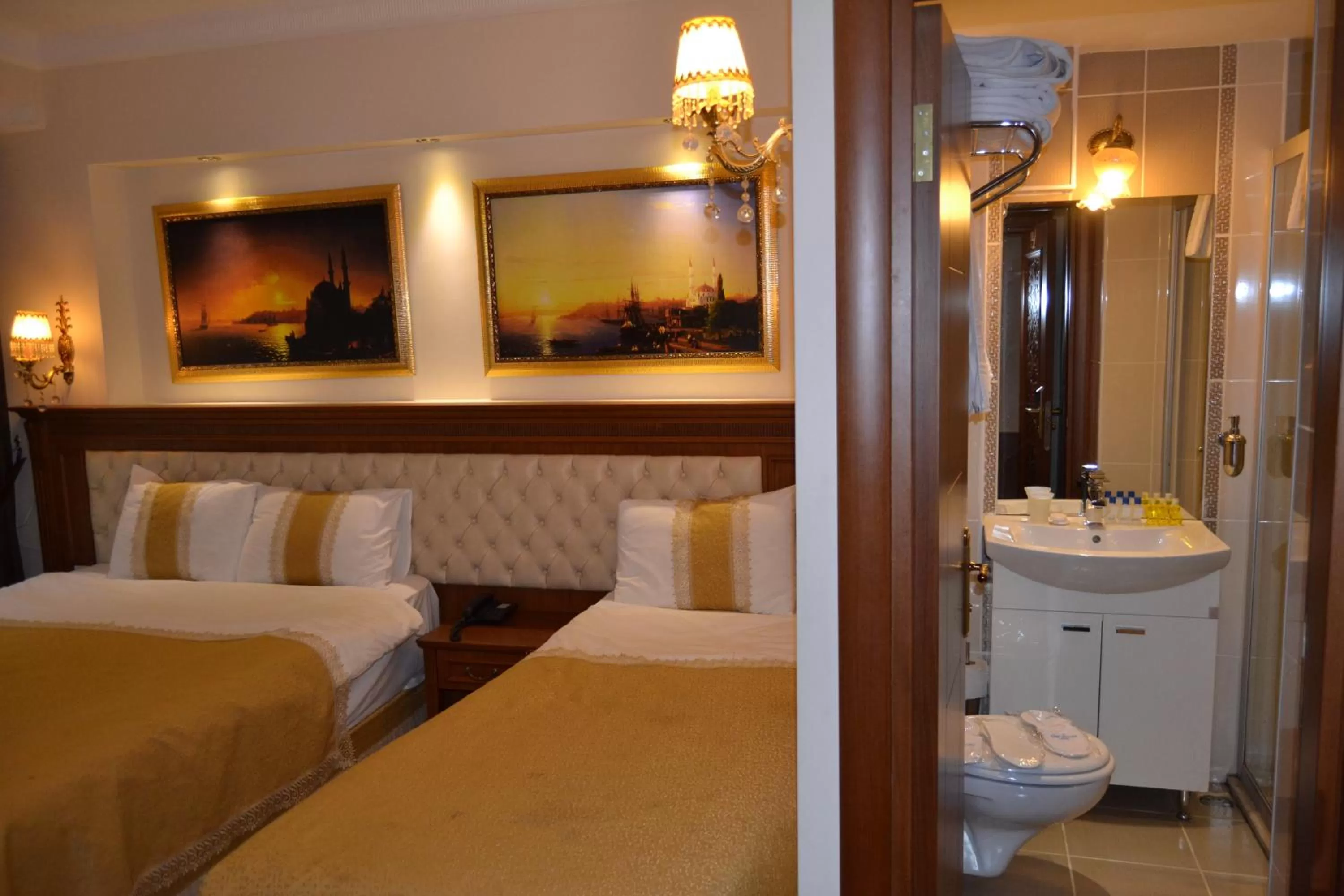 Bed in Blue Istanbul Hotel