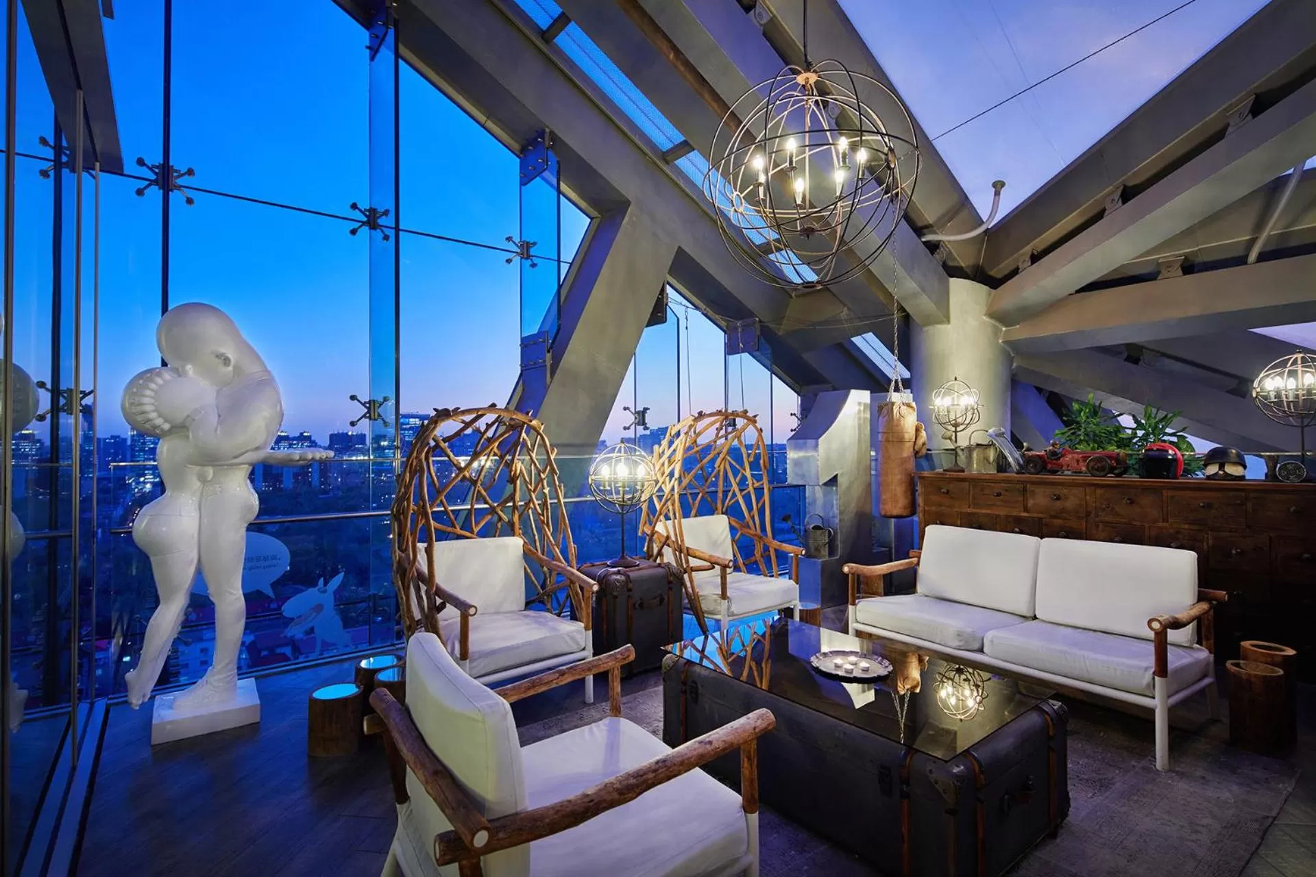 Balcony/Terrace in Hotel Éclat Beijing