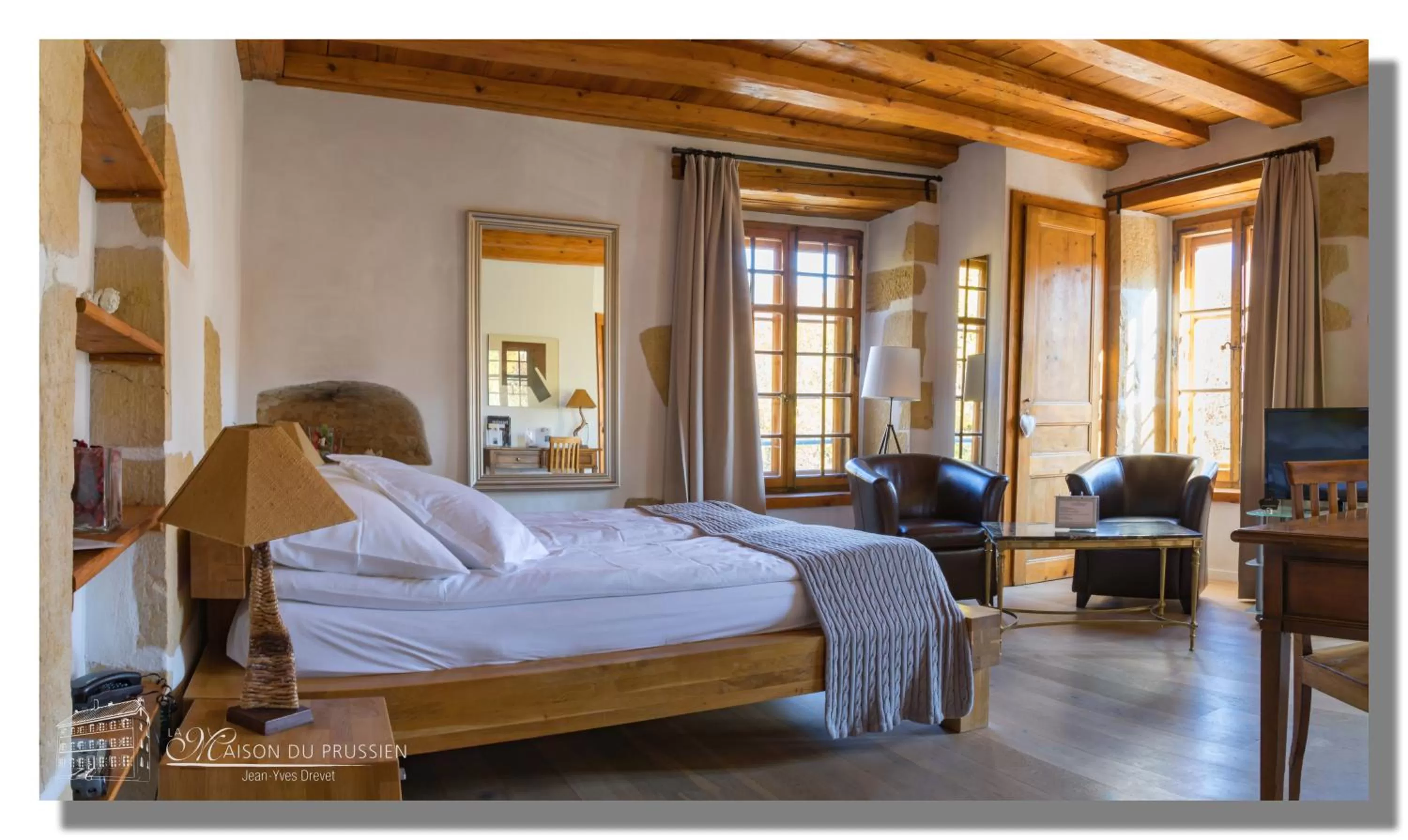 Bed in Hôtel La Maison du Prussien