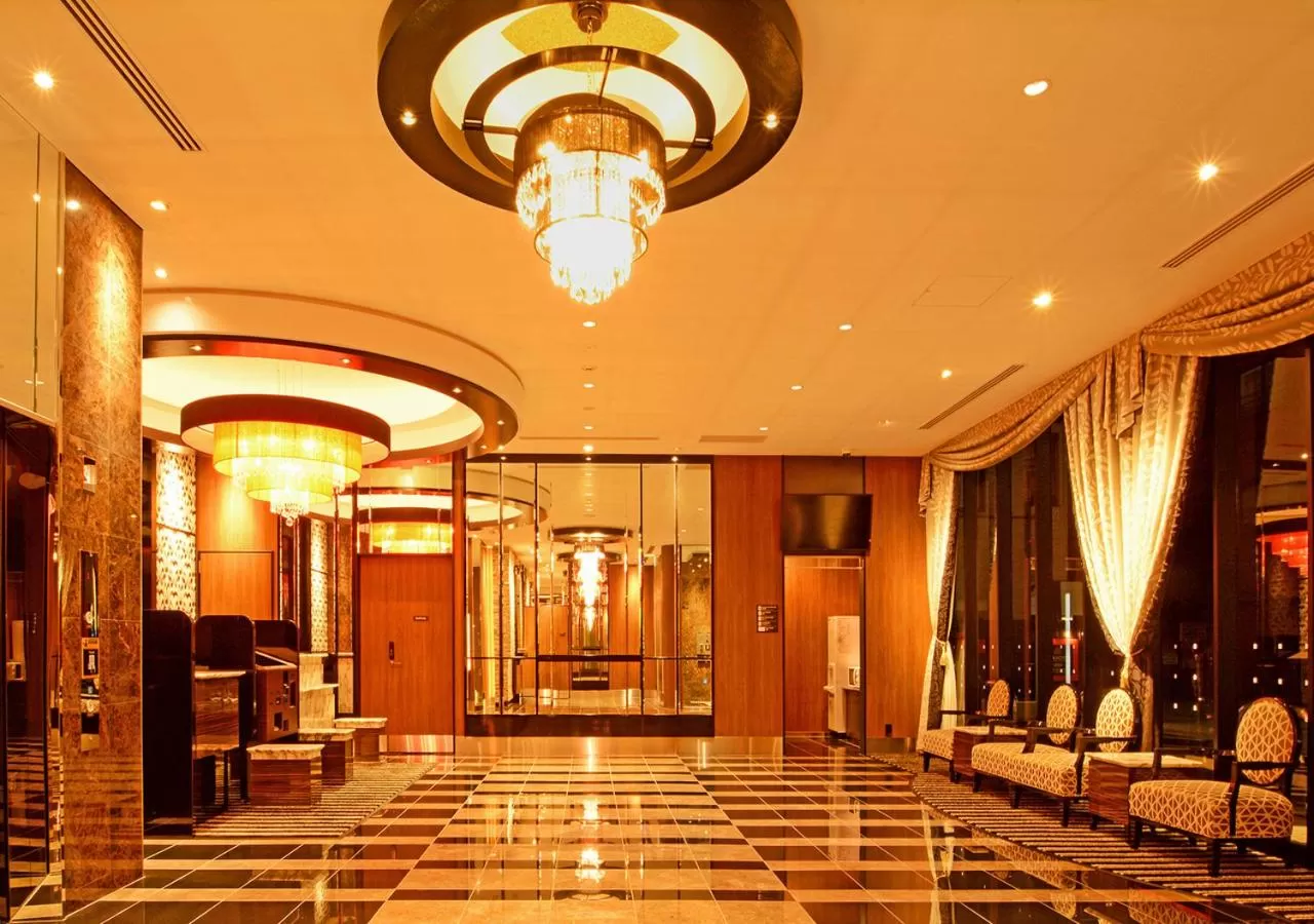 Lobby or reception in APA Hotel Kagoshima Tenmonkan