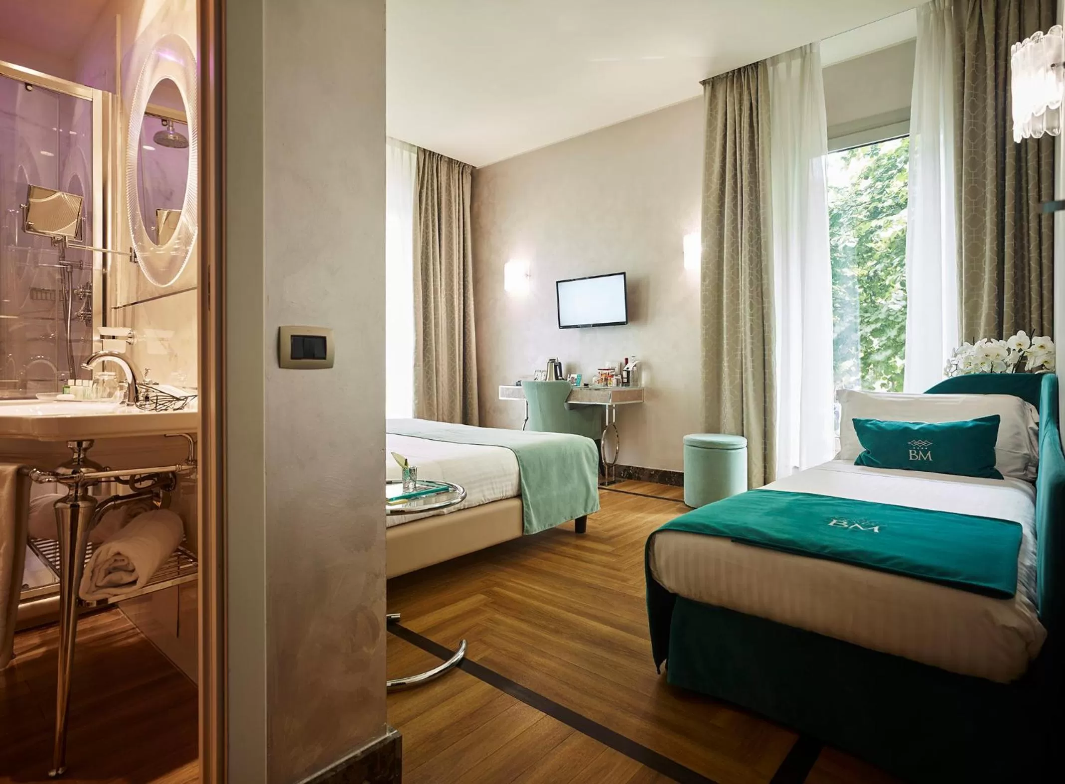 Facility for disabled guests, Bed in Bianca Maria Palace Hotel