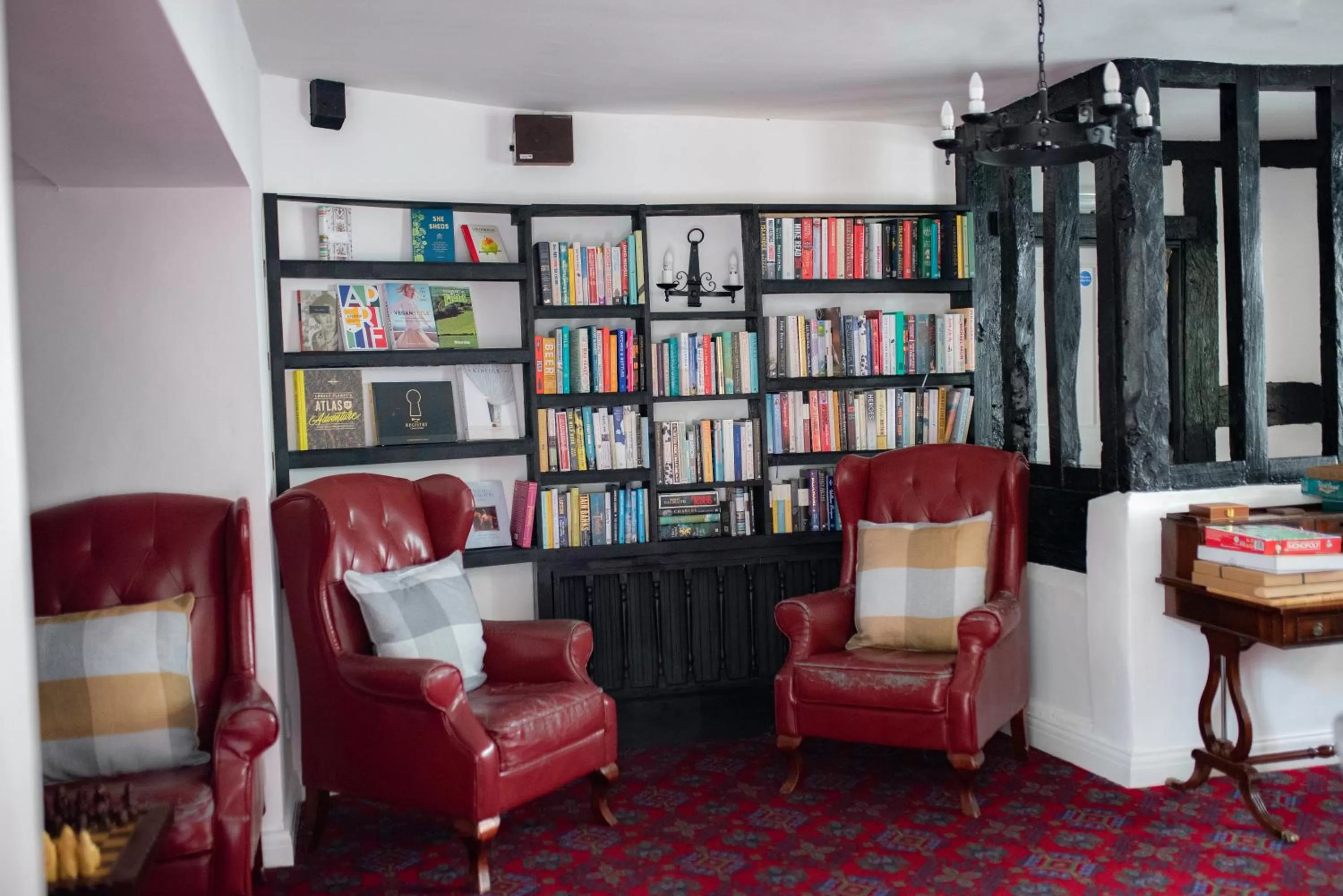 Library in Karma Salford Hall Hotel