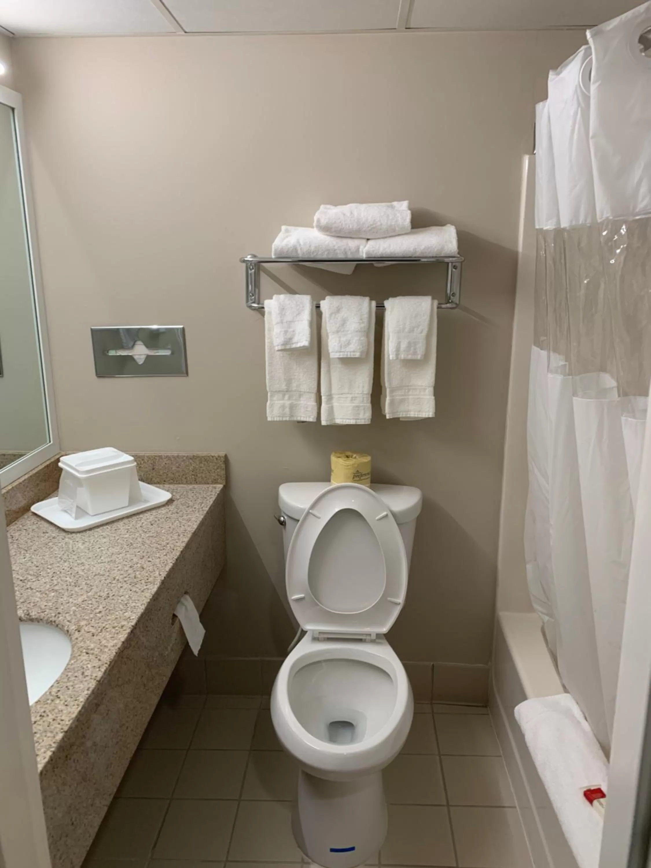 Bathroom in Baymont by Wyndham Latham Albany Airport
