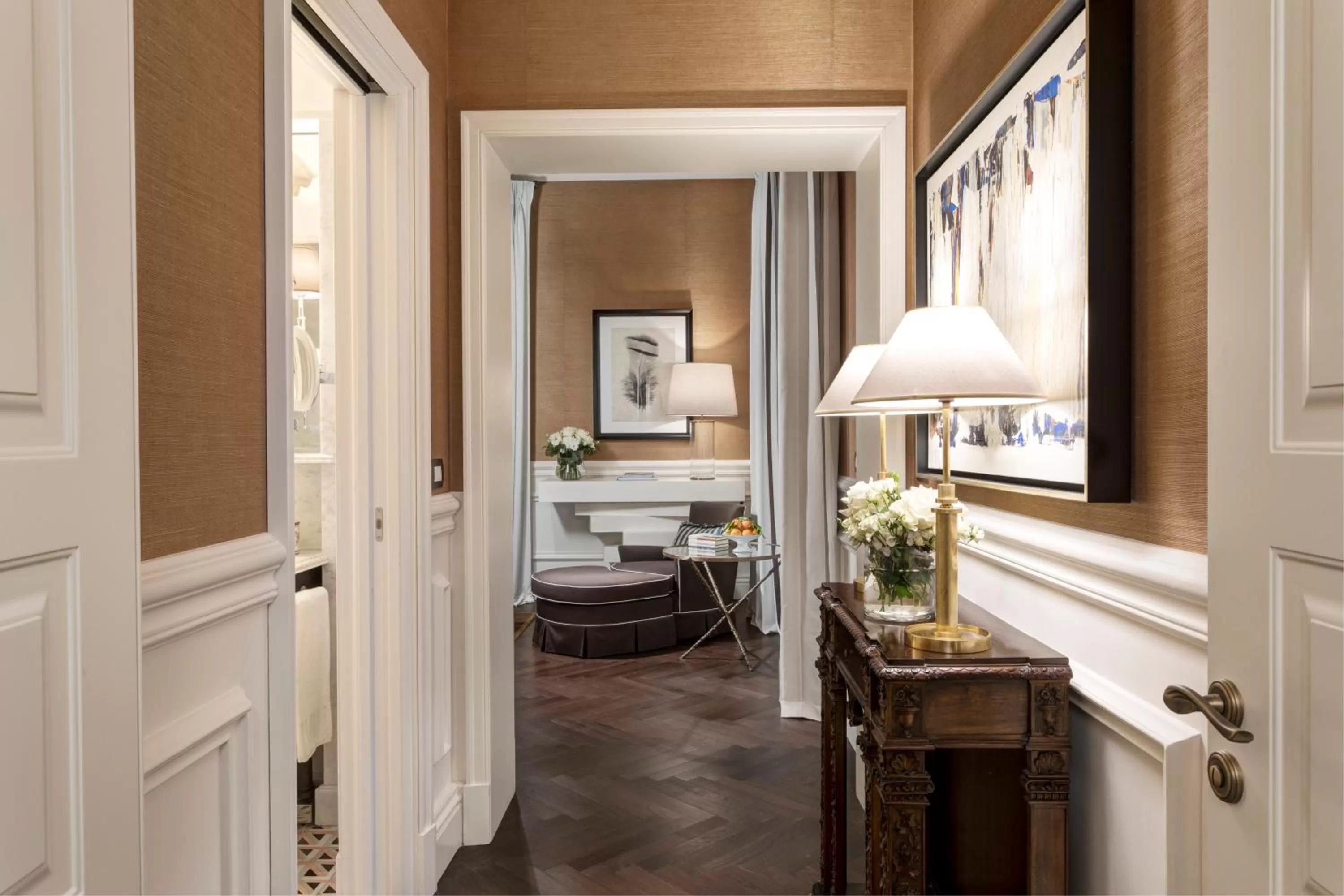 Decorative detail, Bed in Rocco Forte Villa Igiea