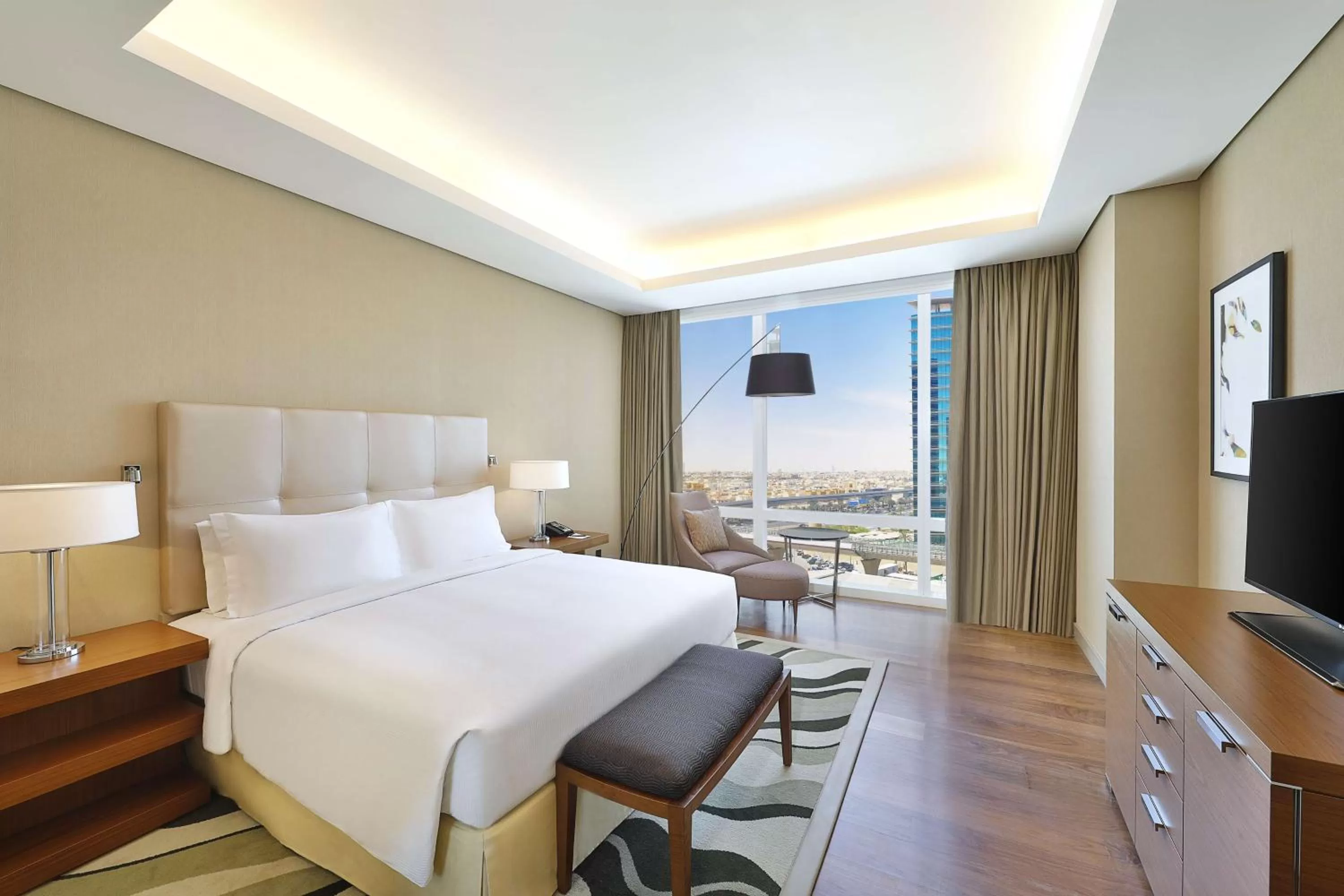 Bedroom, Bed in Hilton Riyadh Hotel & Residences