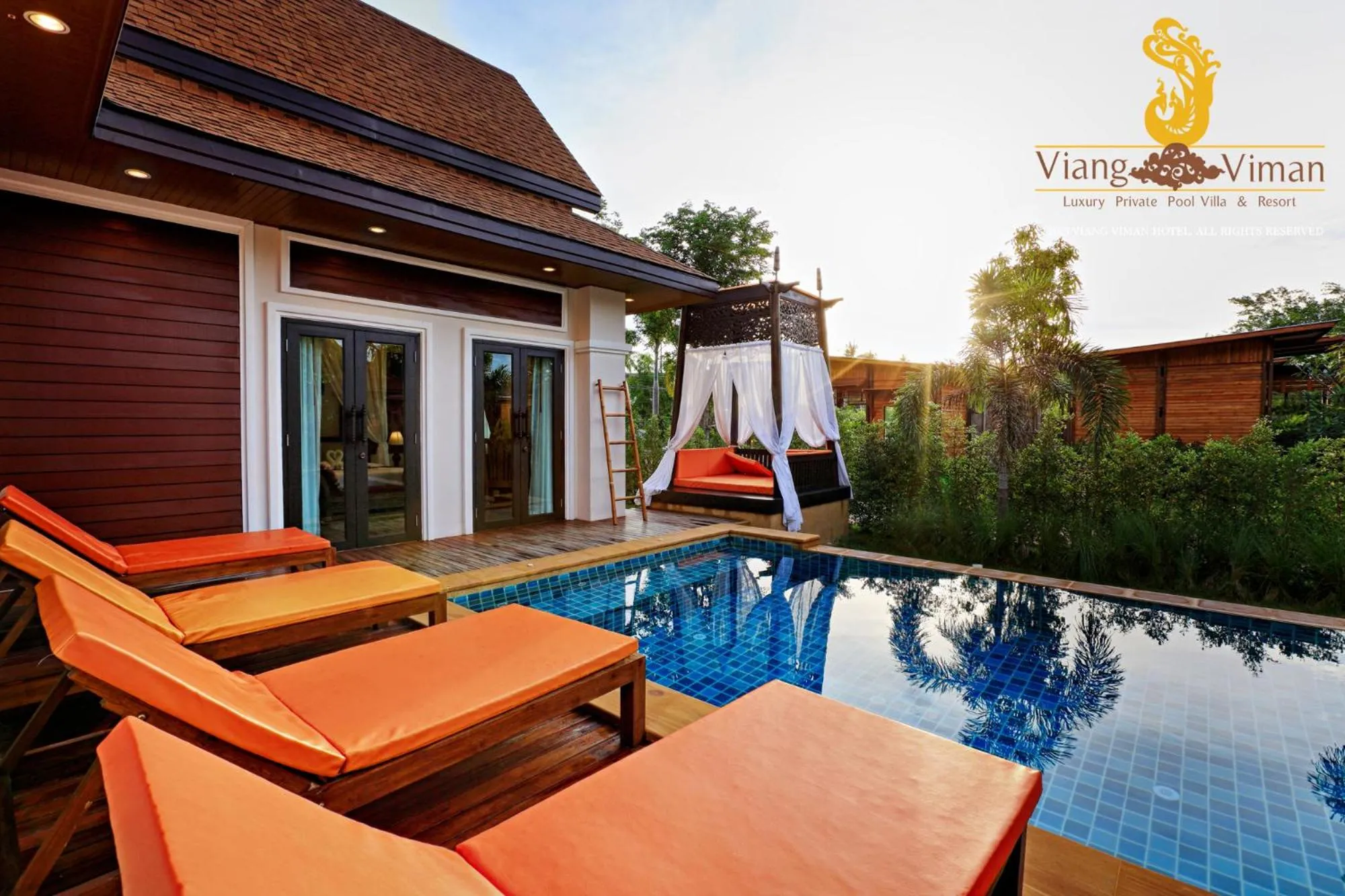Swimming pool in Viangviman Luxury Resort, Krabi