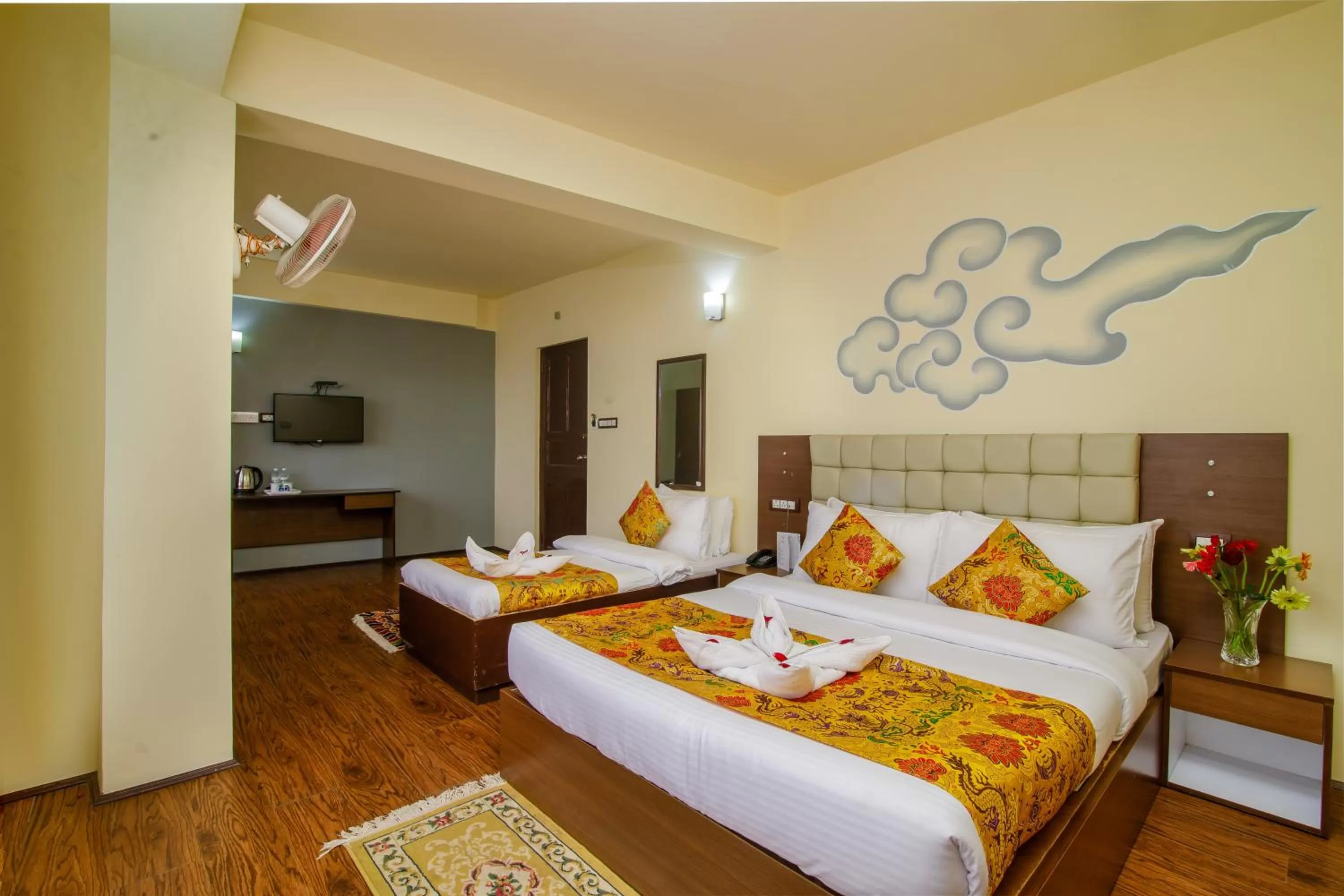 Bedroom, Bed in Muscatel Grand Silkroute - 300 Mts from MG Marg