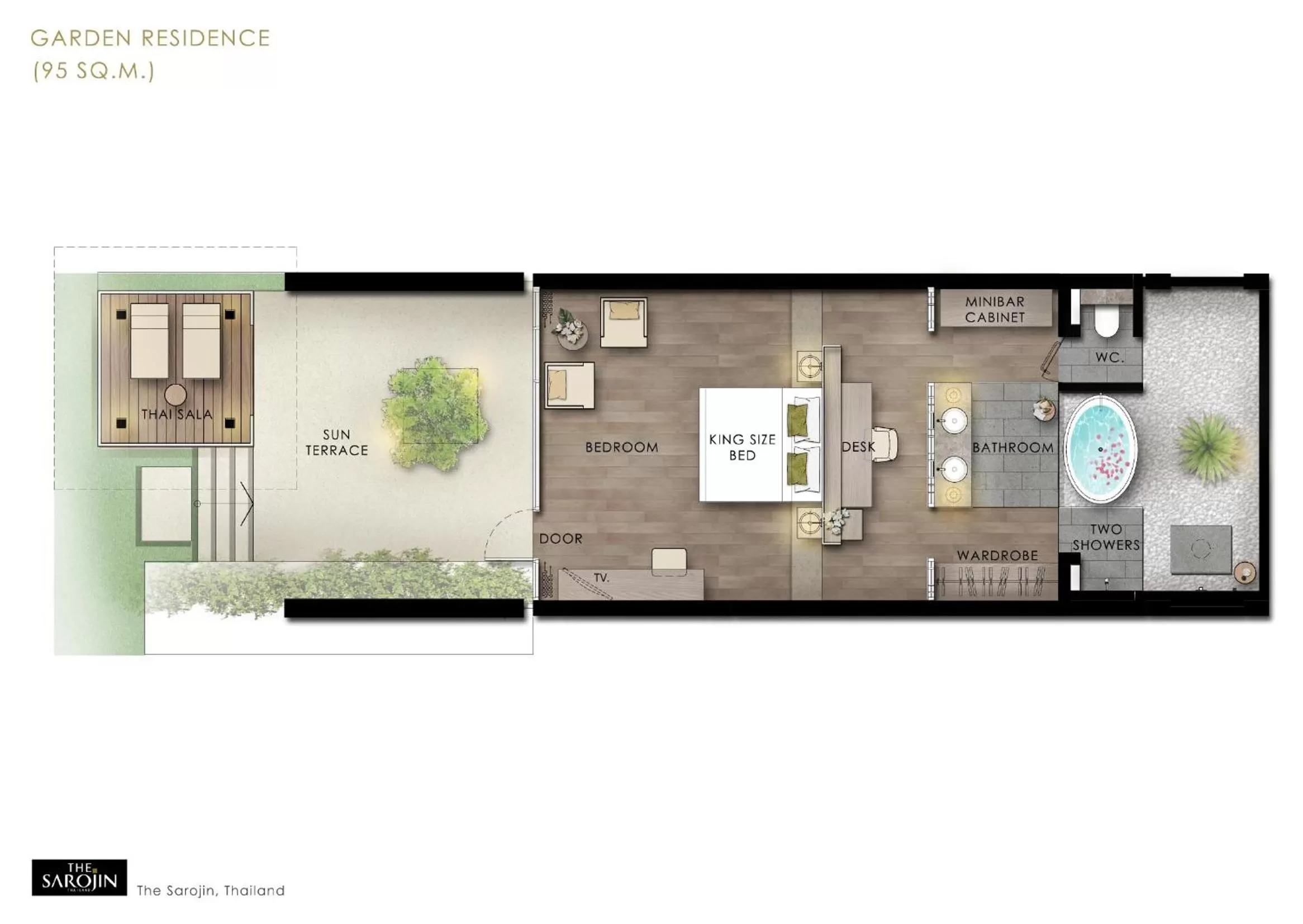 Floor plan in The Sarojin
