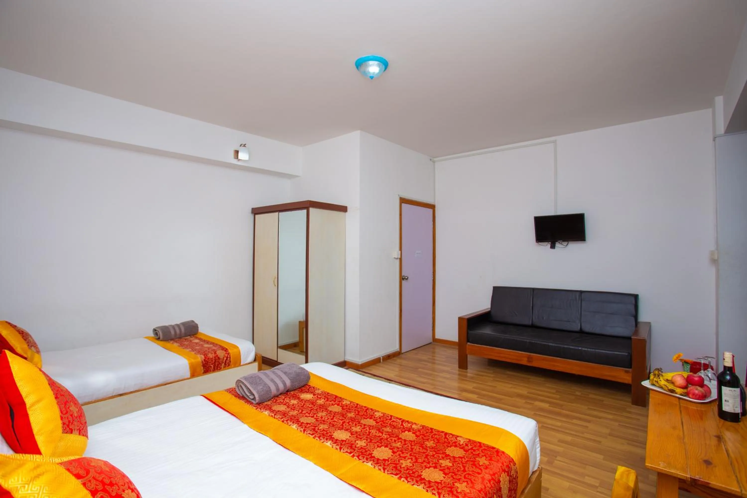 TV and multimedia, Bed in The Boudha Inn