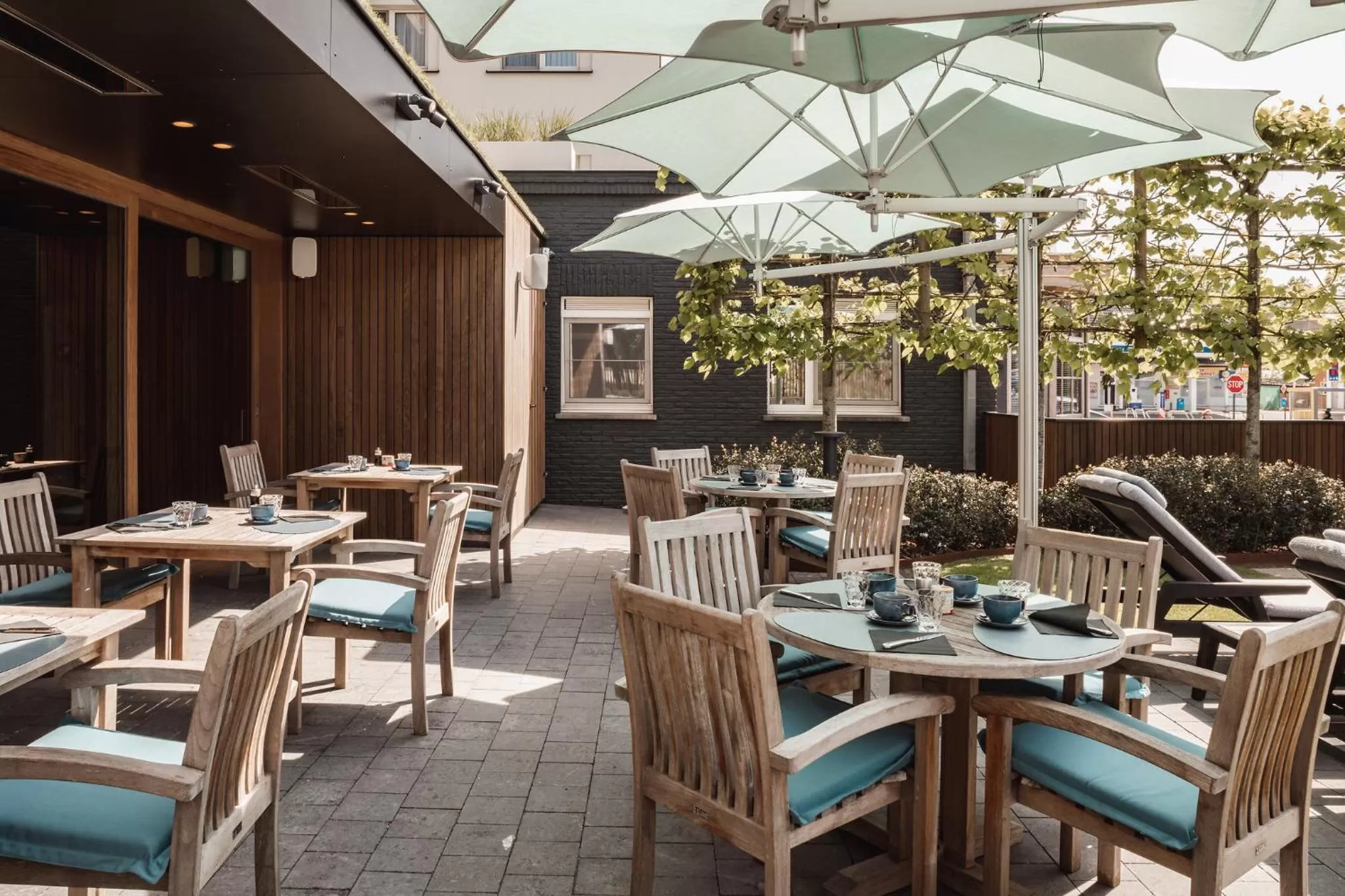 Balcony/Terrace, Restaurant/Places to Eat in Boutique Hotel 'Hof ter Duinen'