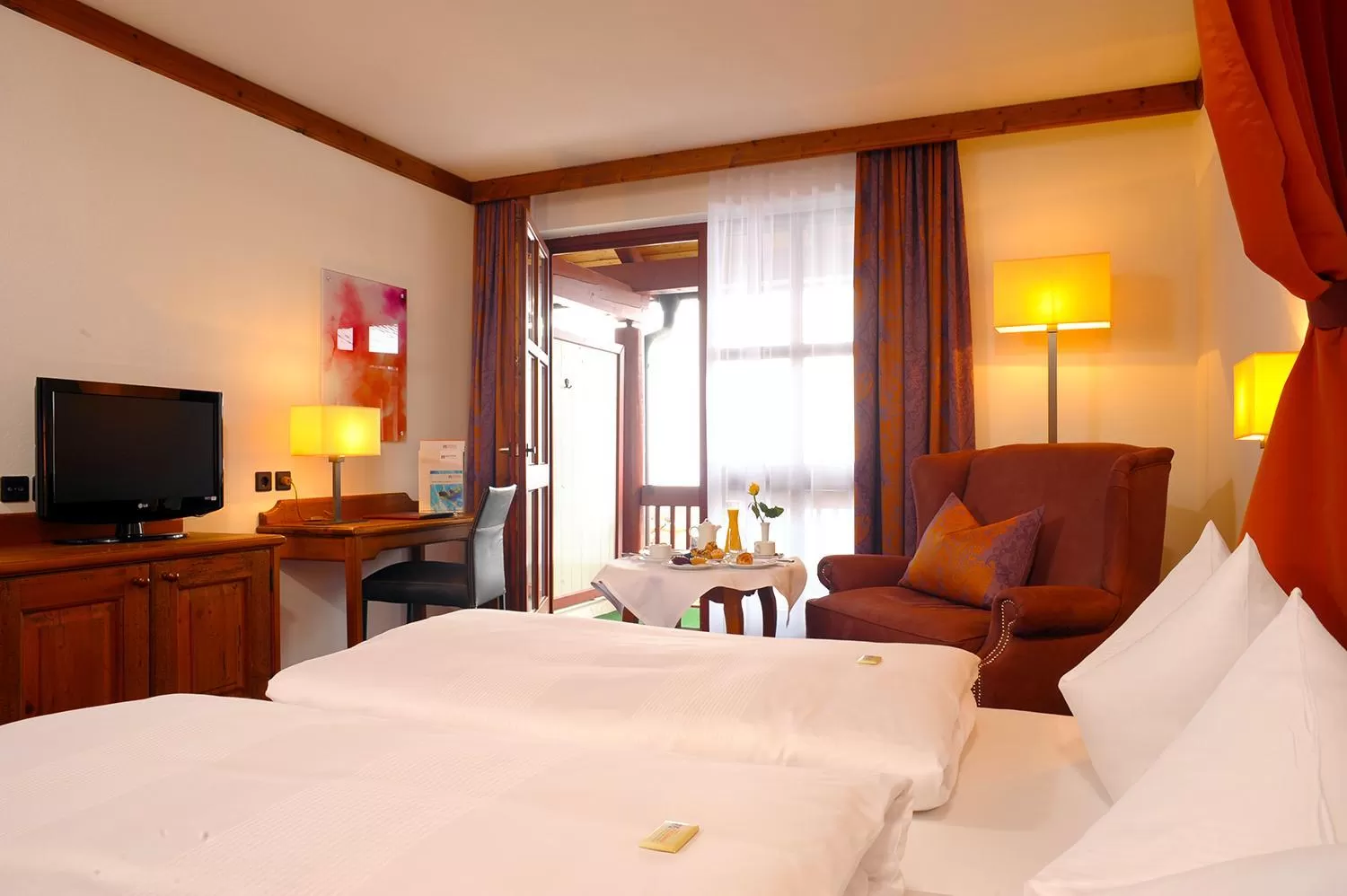 Bed in Hotel Fürstenhof