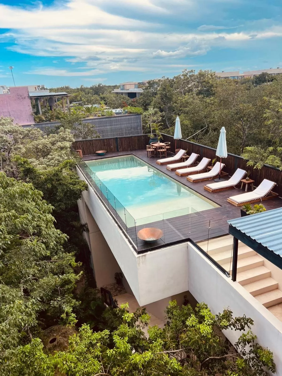 Swimming pool, Pool View in Kuukum Tulum Hotel