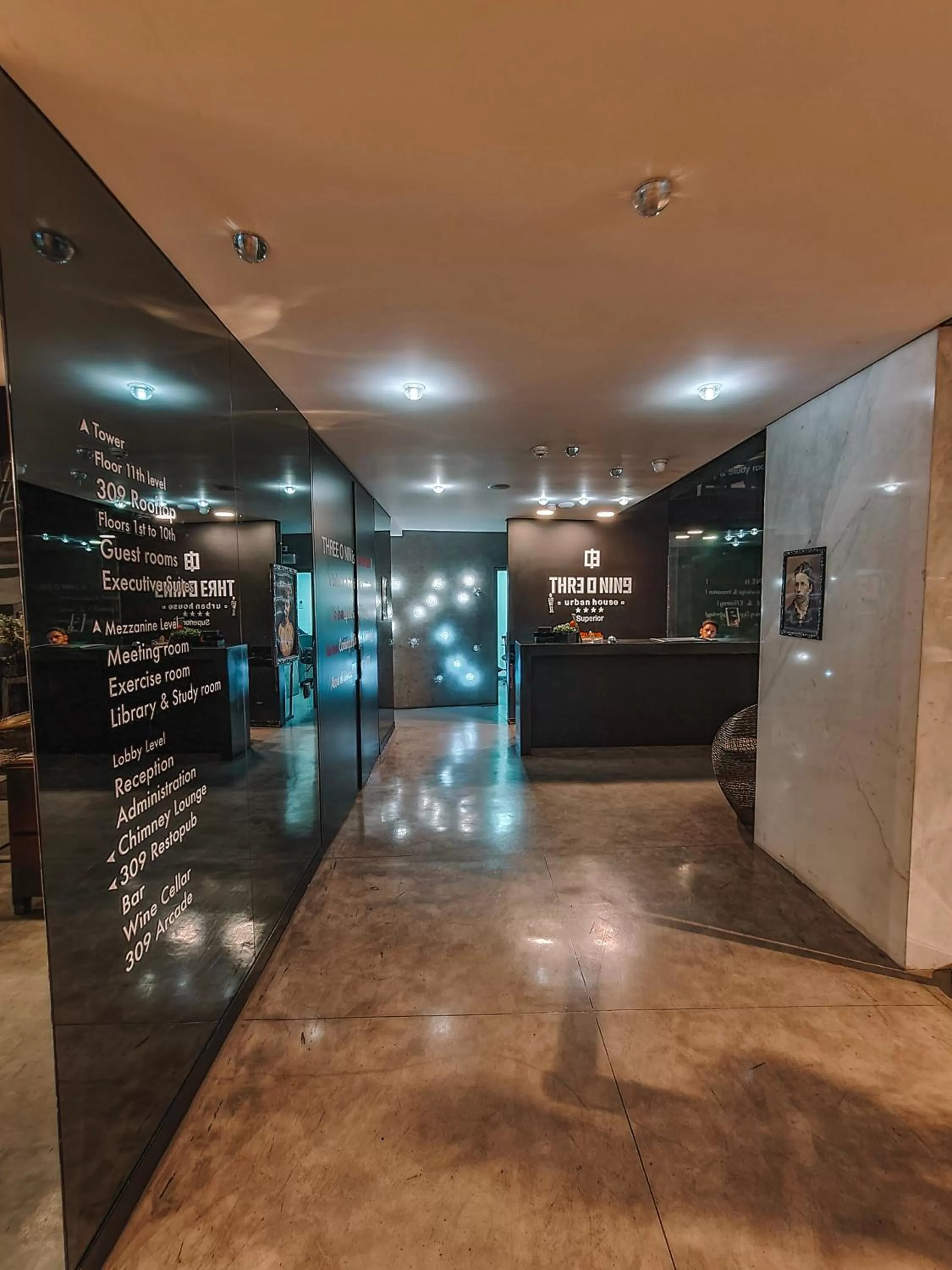 Lobby or reception in Three O Nine Hotel