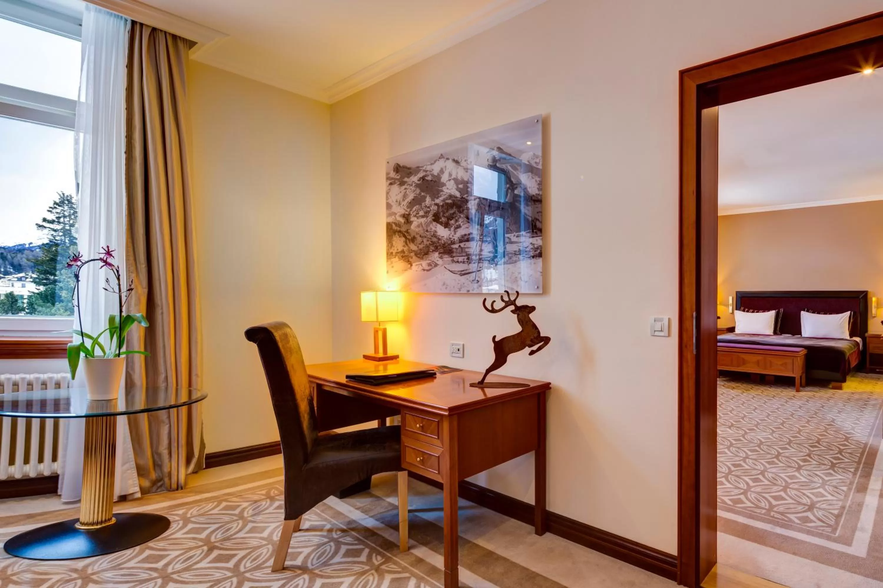 Area and facilities, Bed in Grand Hotel des Bains Kempinski